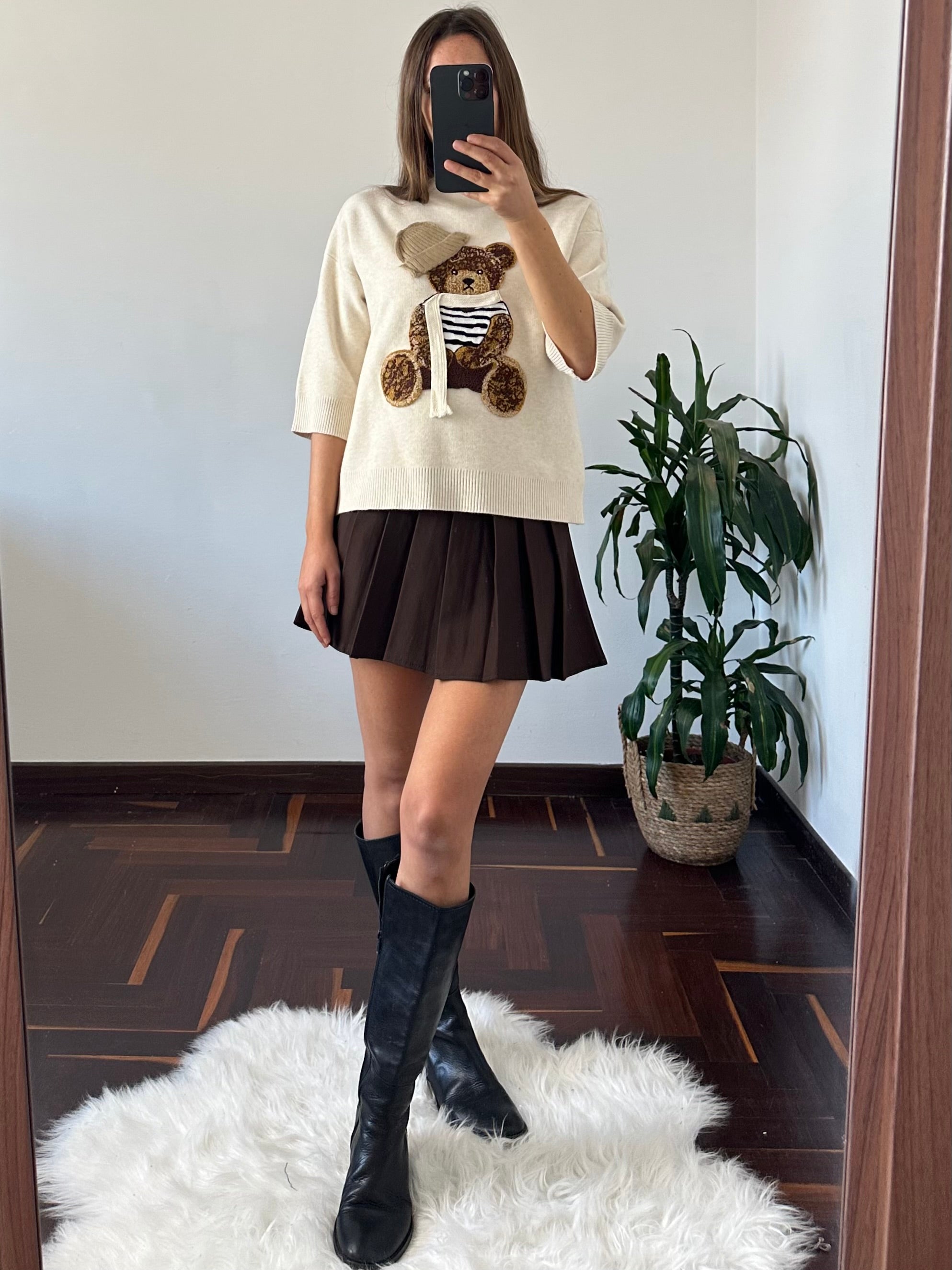 MAGLIONE TEDDY BEIGE