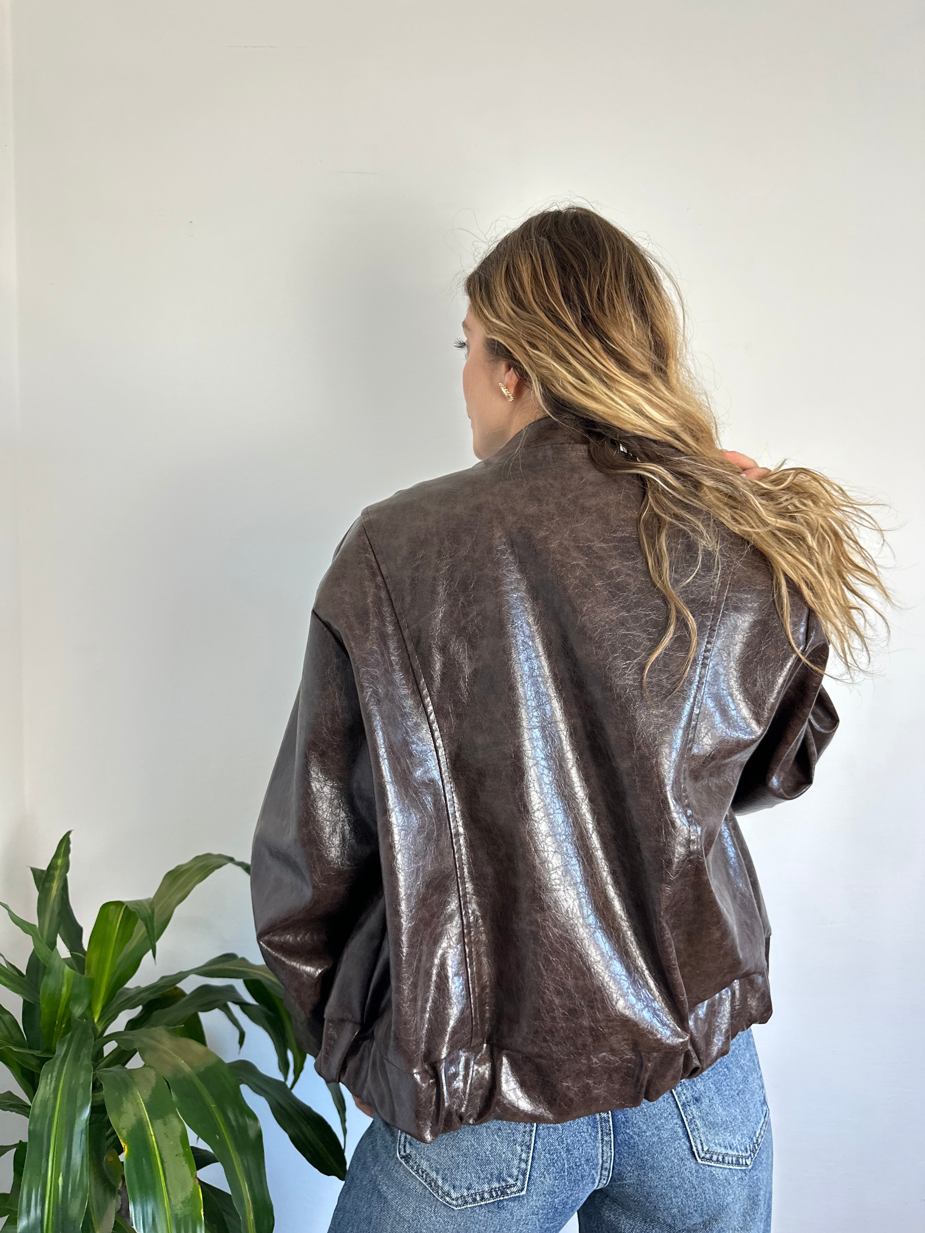 GIACCA BOMBER ECOPELLE
