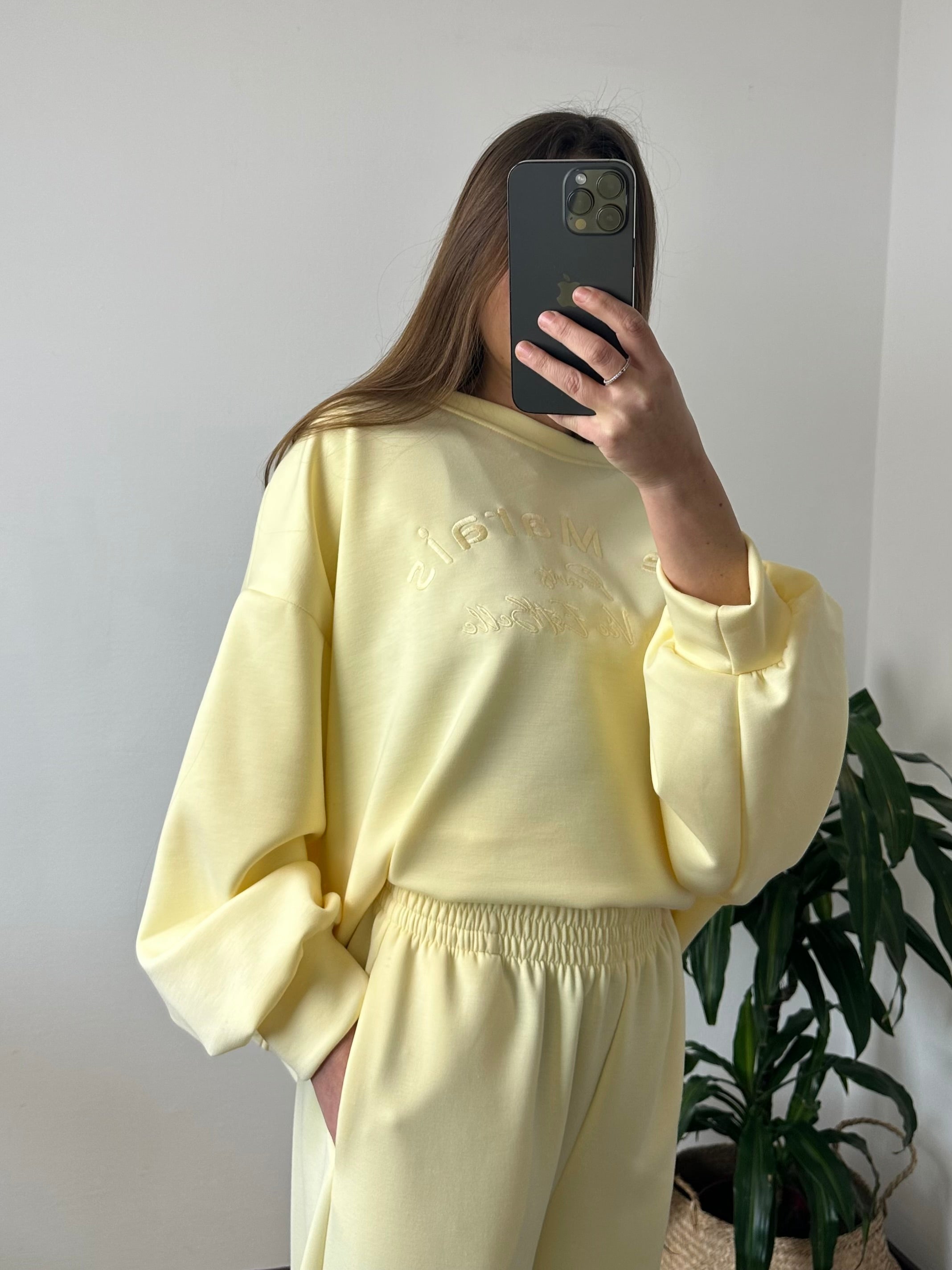 PANTALONE PUNTO MILANO GIALLO