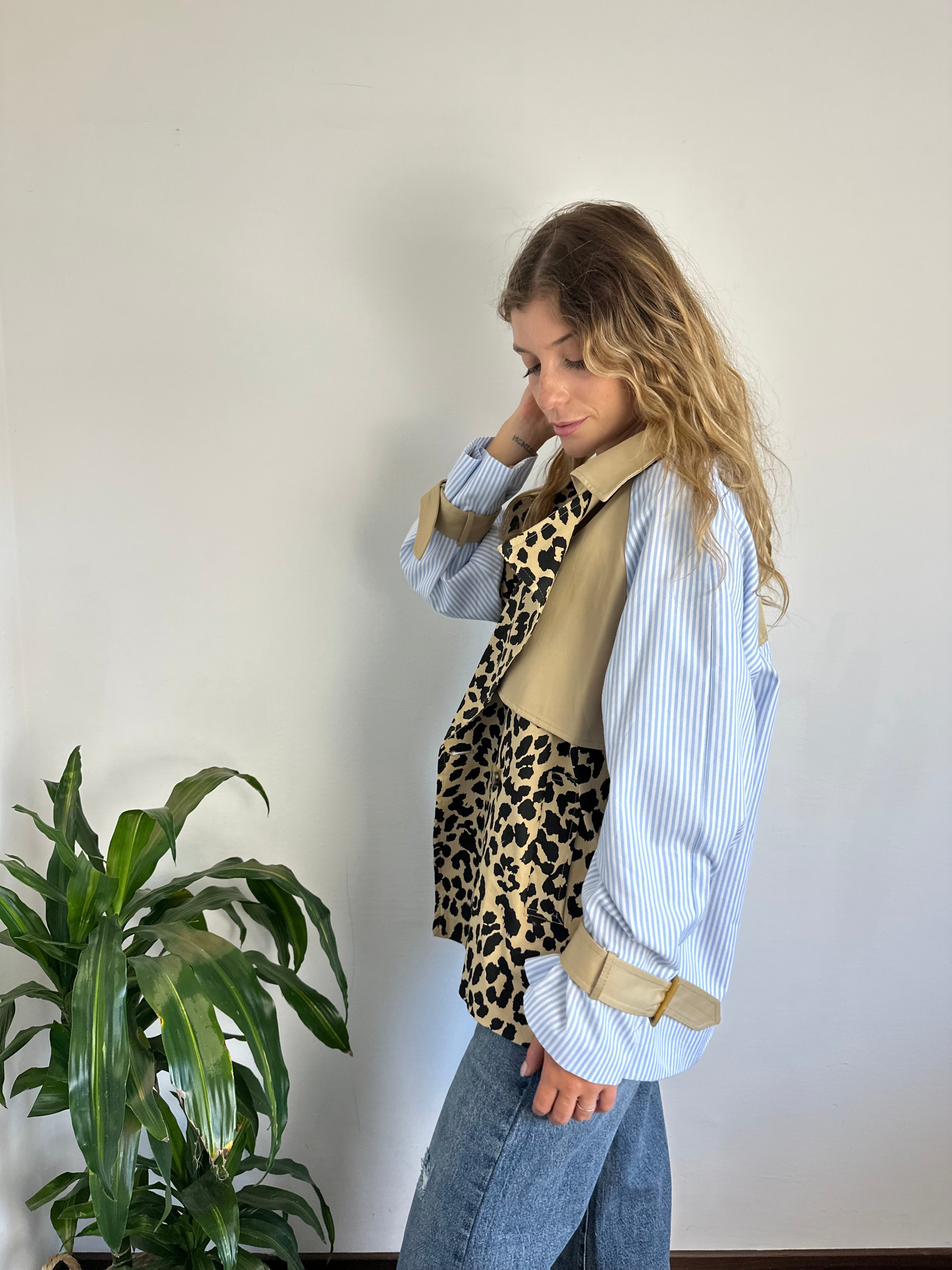TRENCH LEOPARDATO