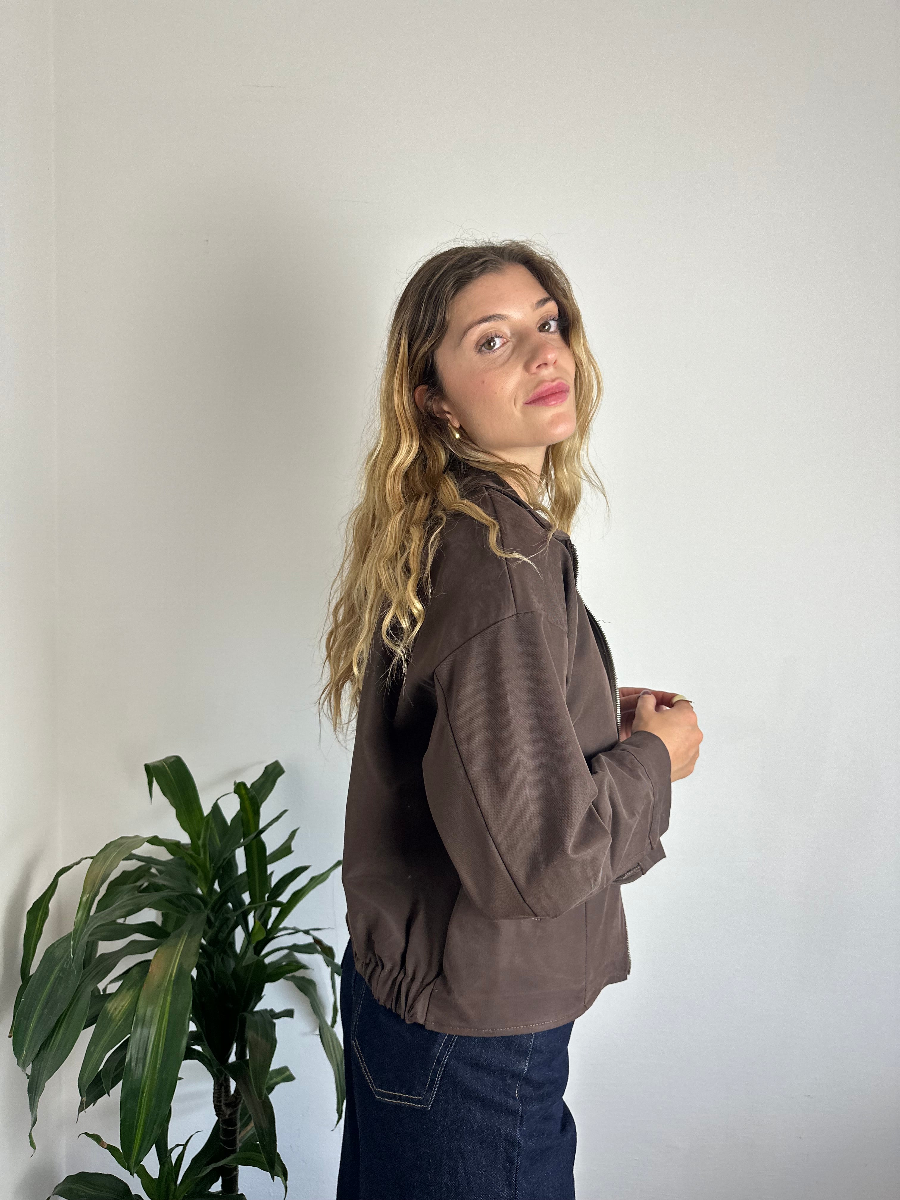 GIACCA BOMBER in SUEDE