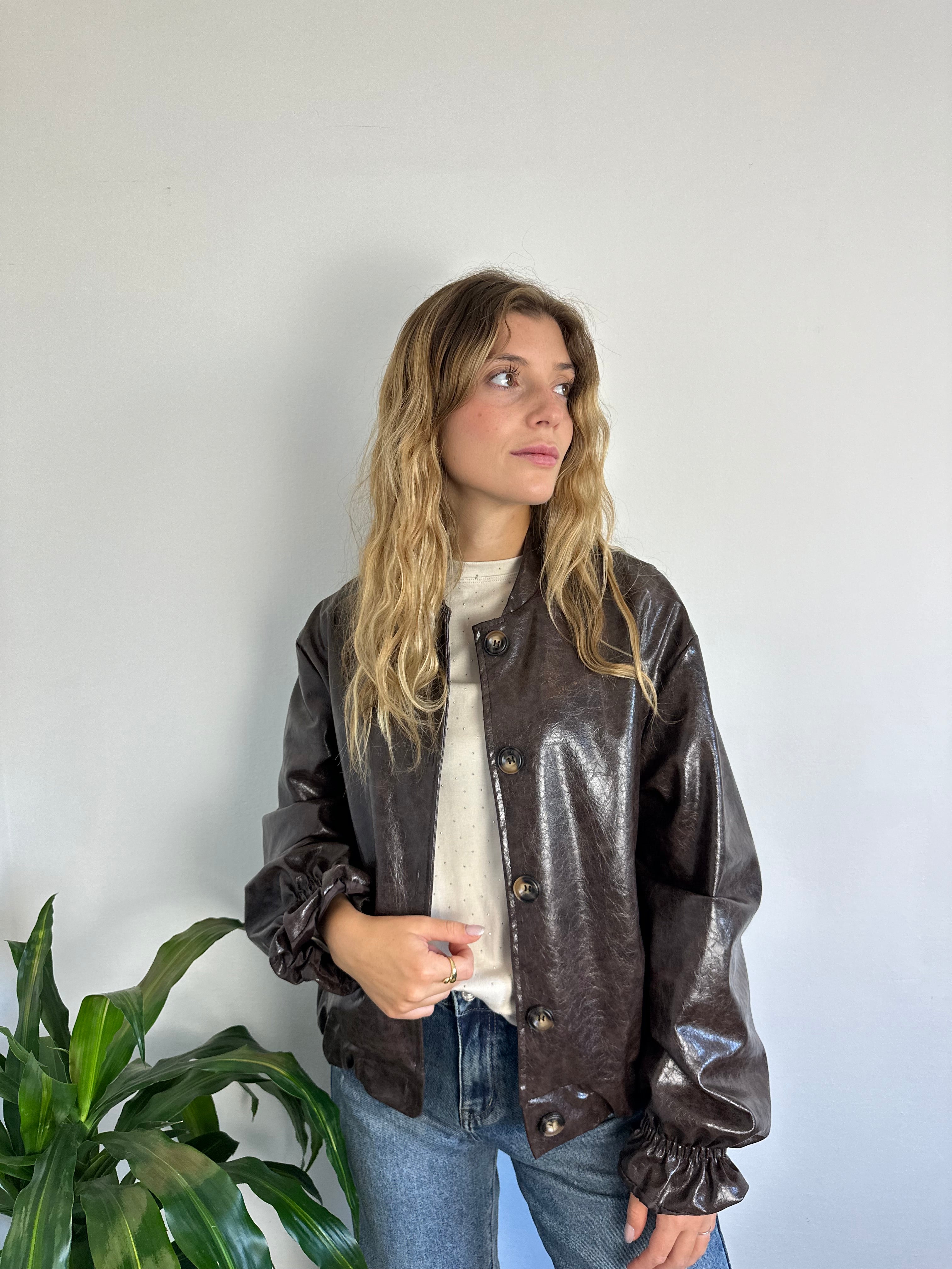 GIACCA BOMBER ECOPELLE