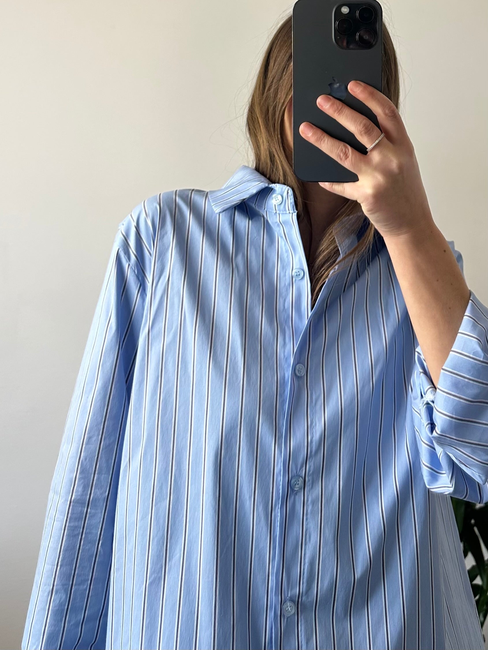 CAMICIA RIGHE 100% COTONE