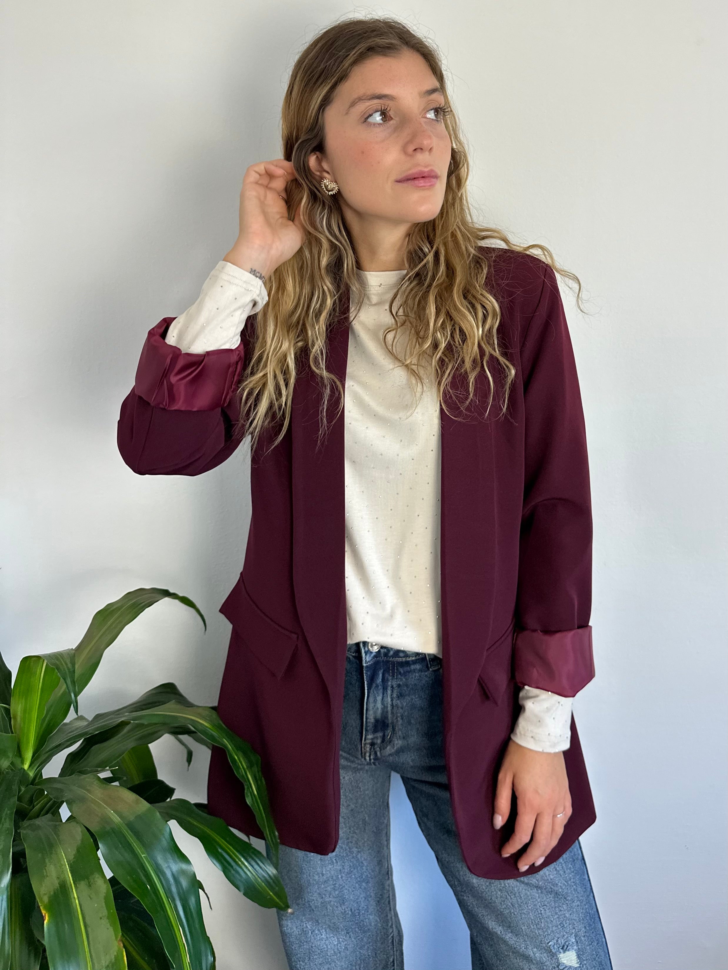 BLAZER BORGOGNA