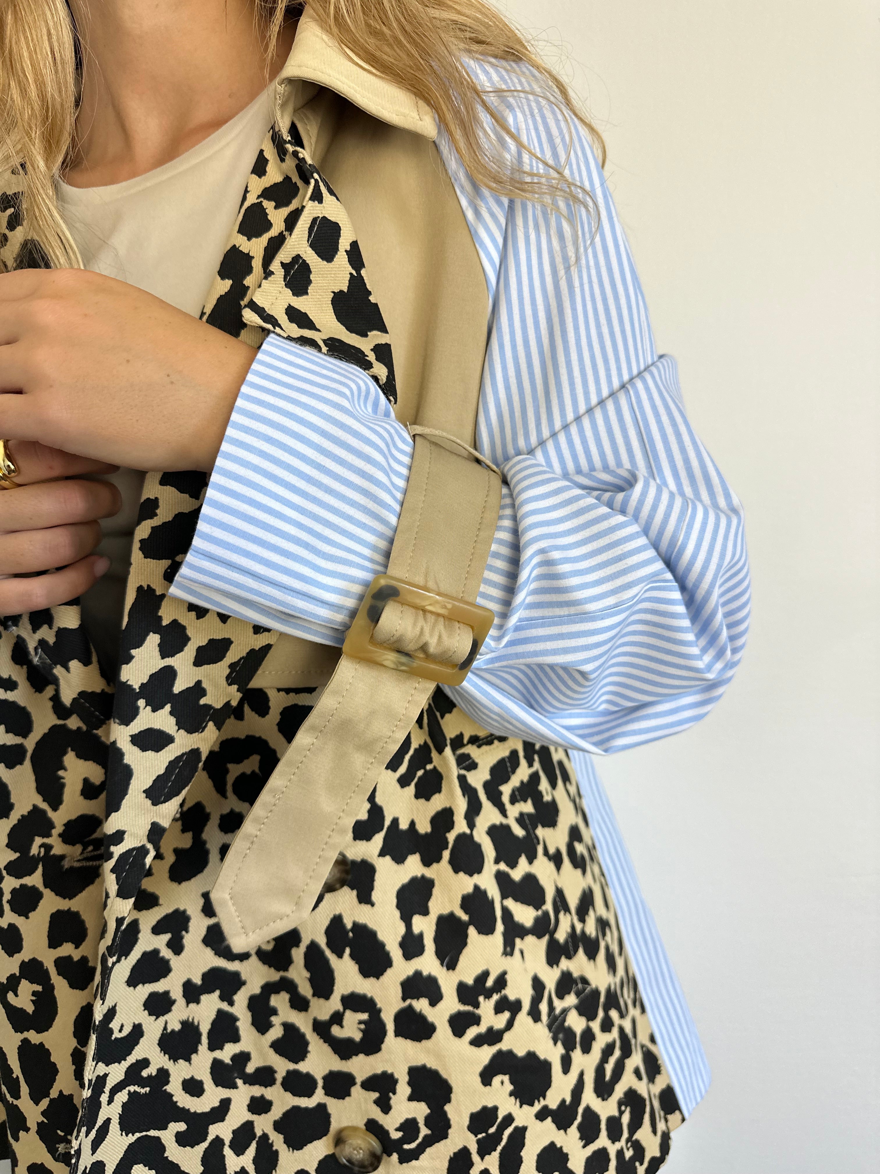 TRENCH LEOPARDATO