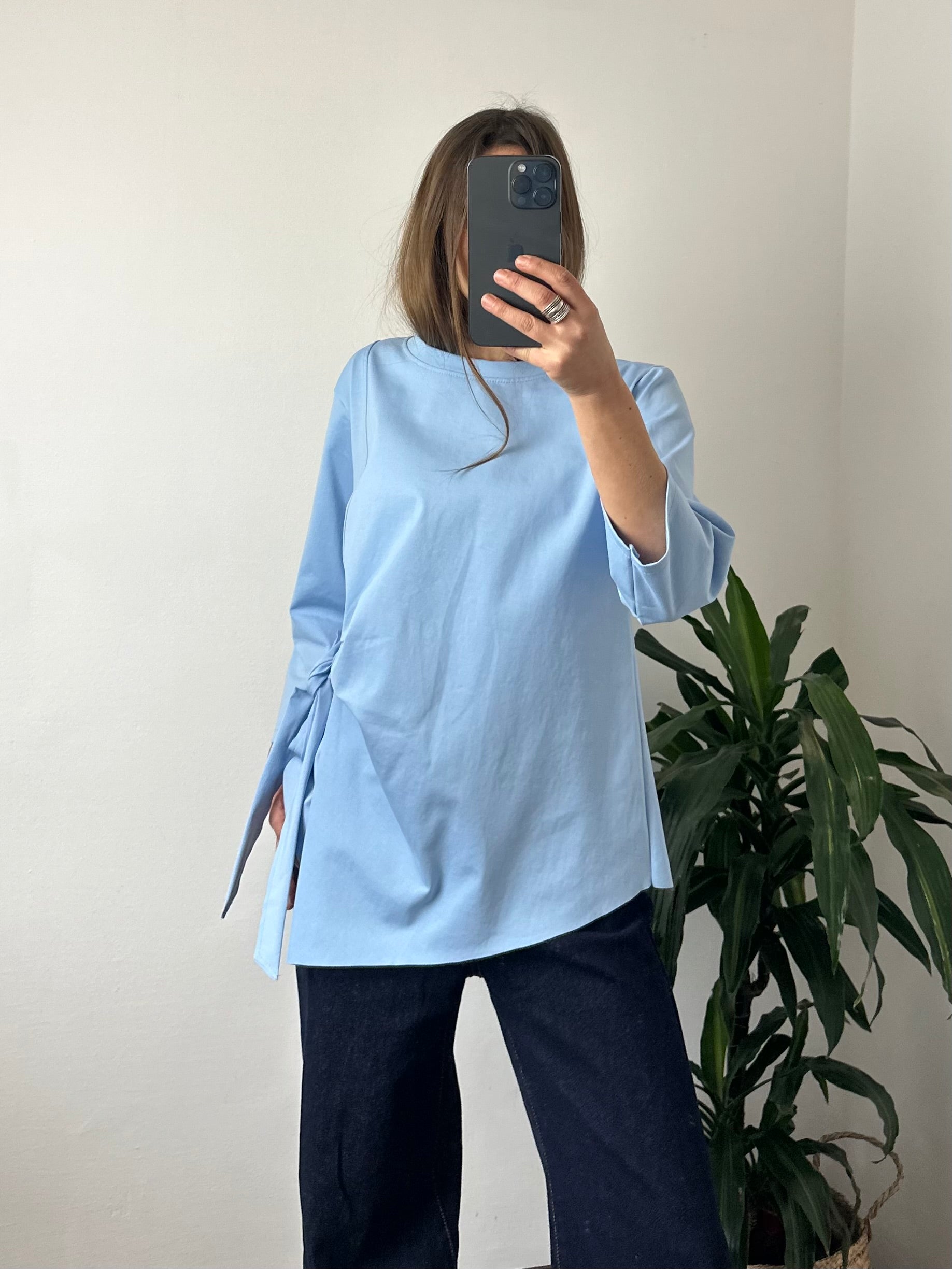 MAGLIA FIOCCO PUNTO MILANO AZZURRO