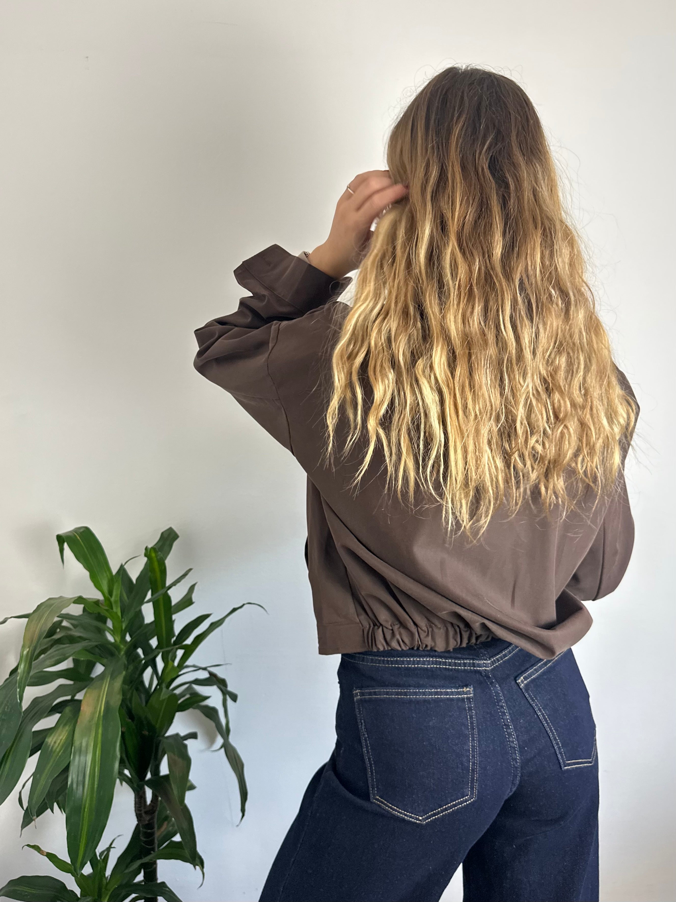 GIACCA BOMBER in SUEDE