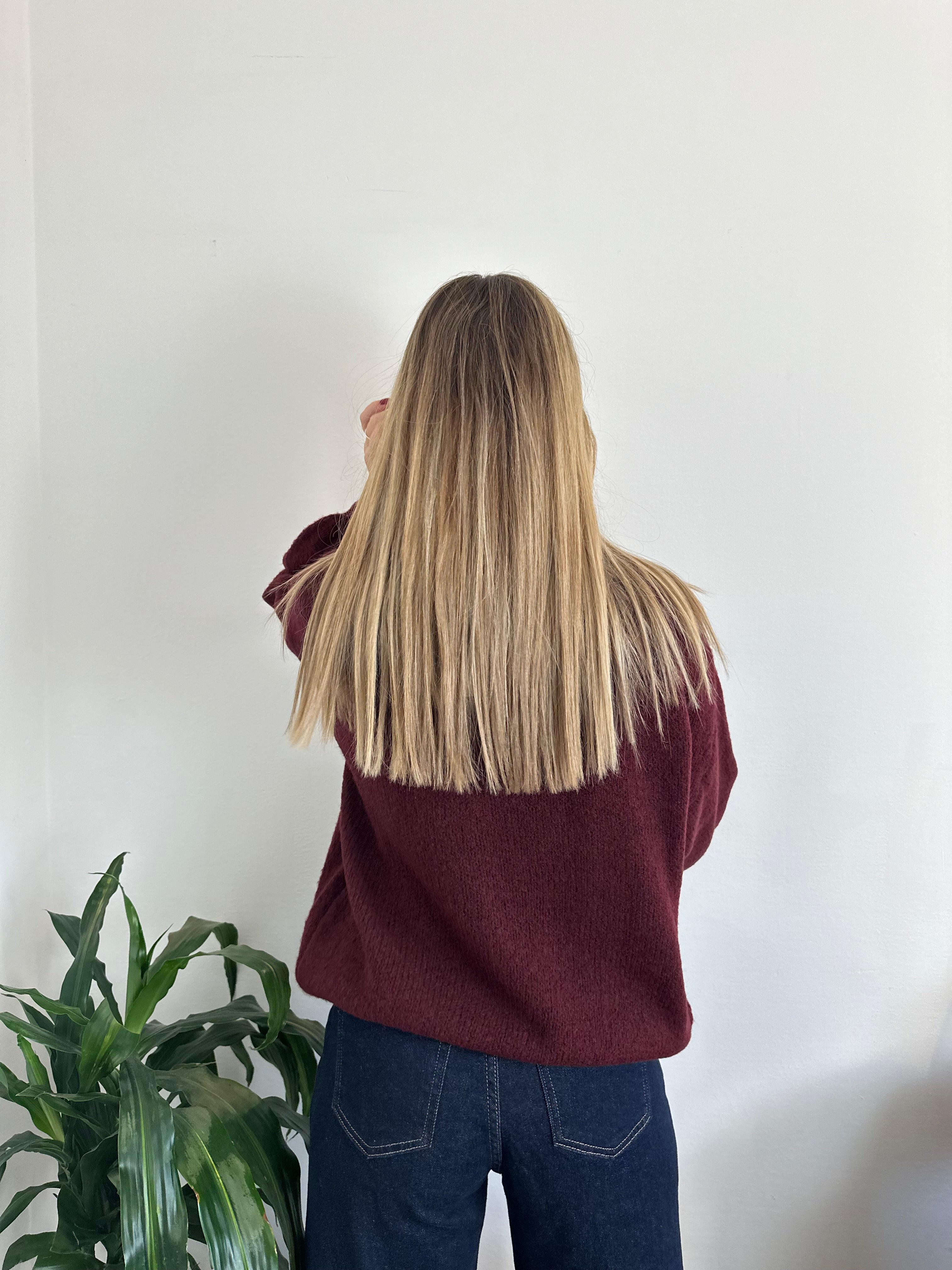 MAGLIONE “ Ho il mal di gente “ BORDEAUX