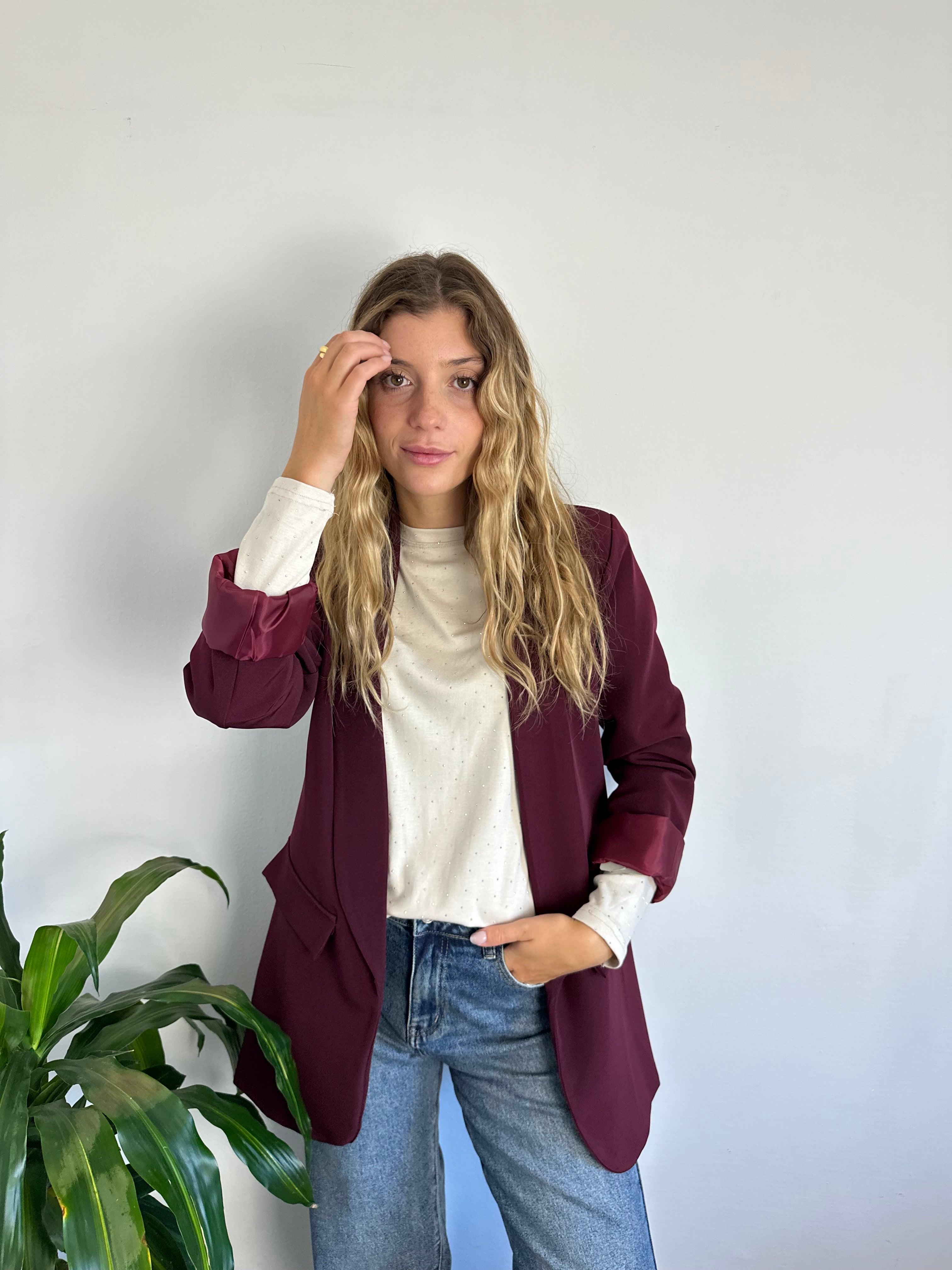 BLAZER BORGOGNA