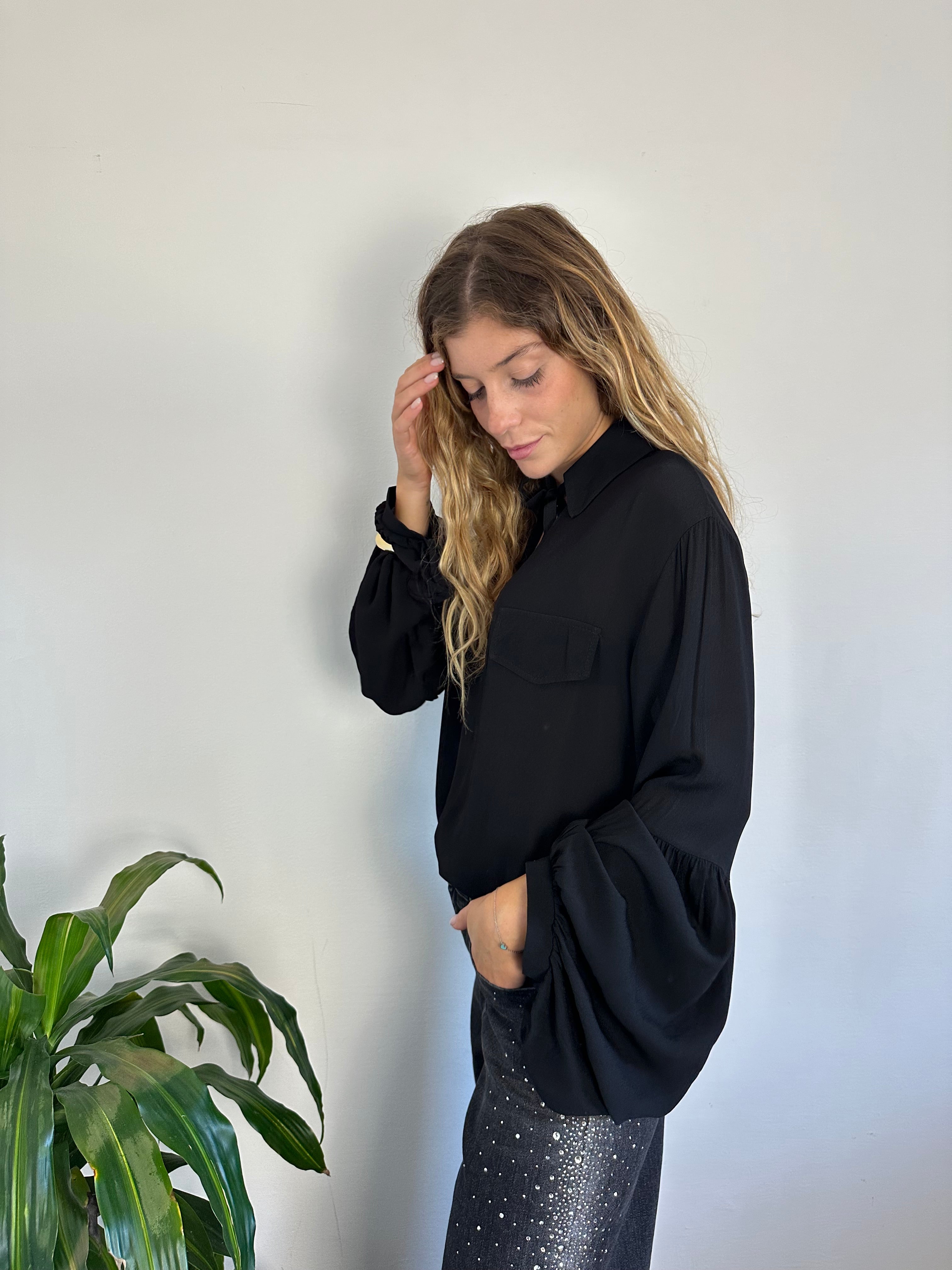 BLUSA MANICA A PALLONCINO “ LUMINA “