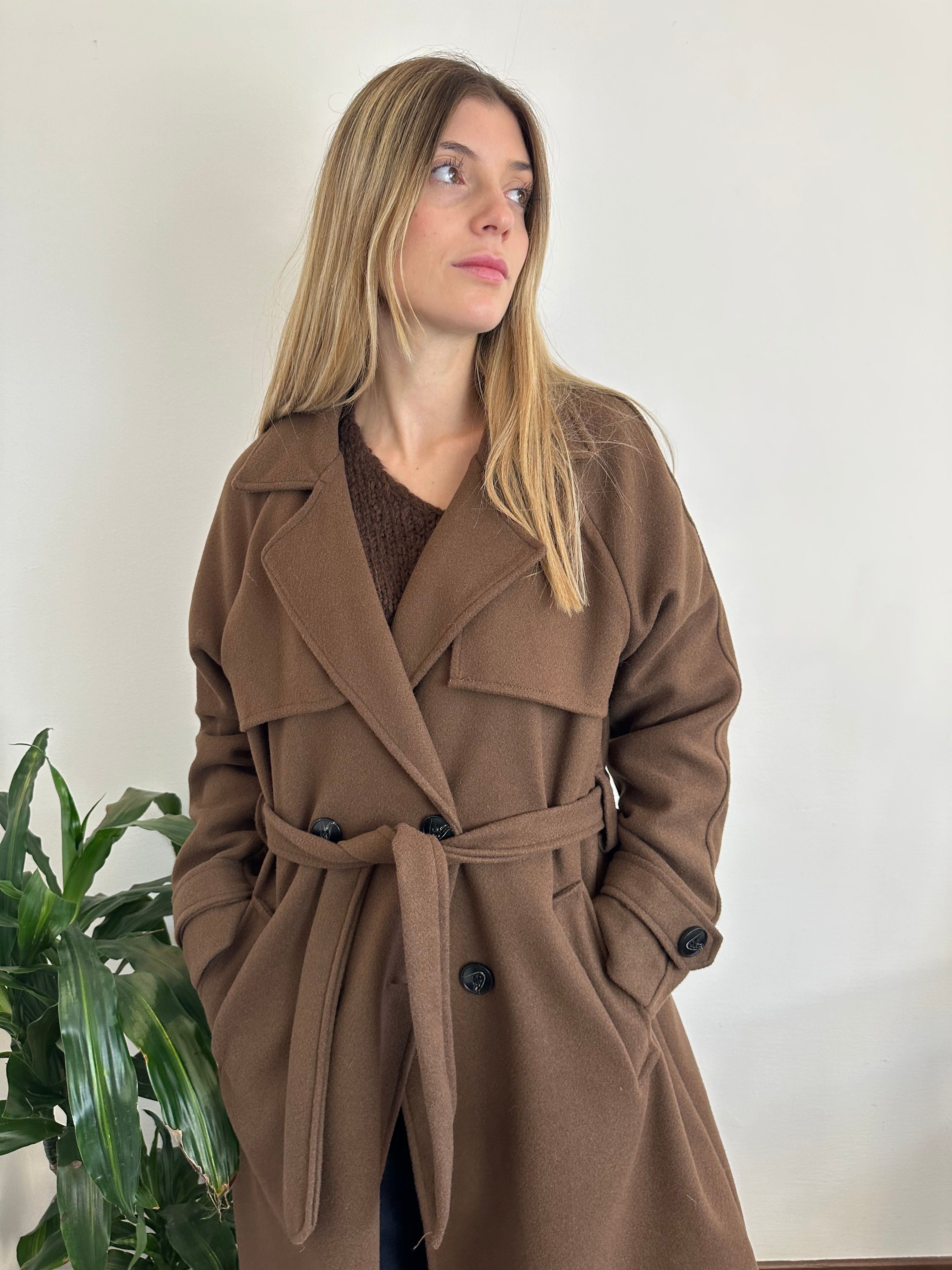 CAPPOTTO LUNGO MARRONE