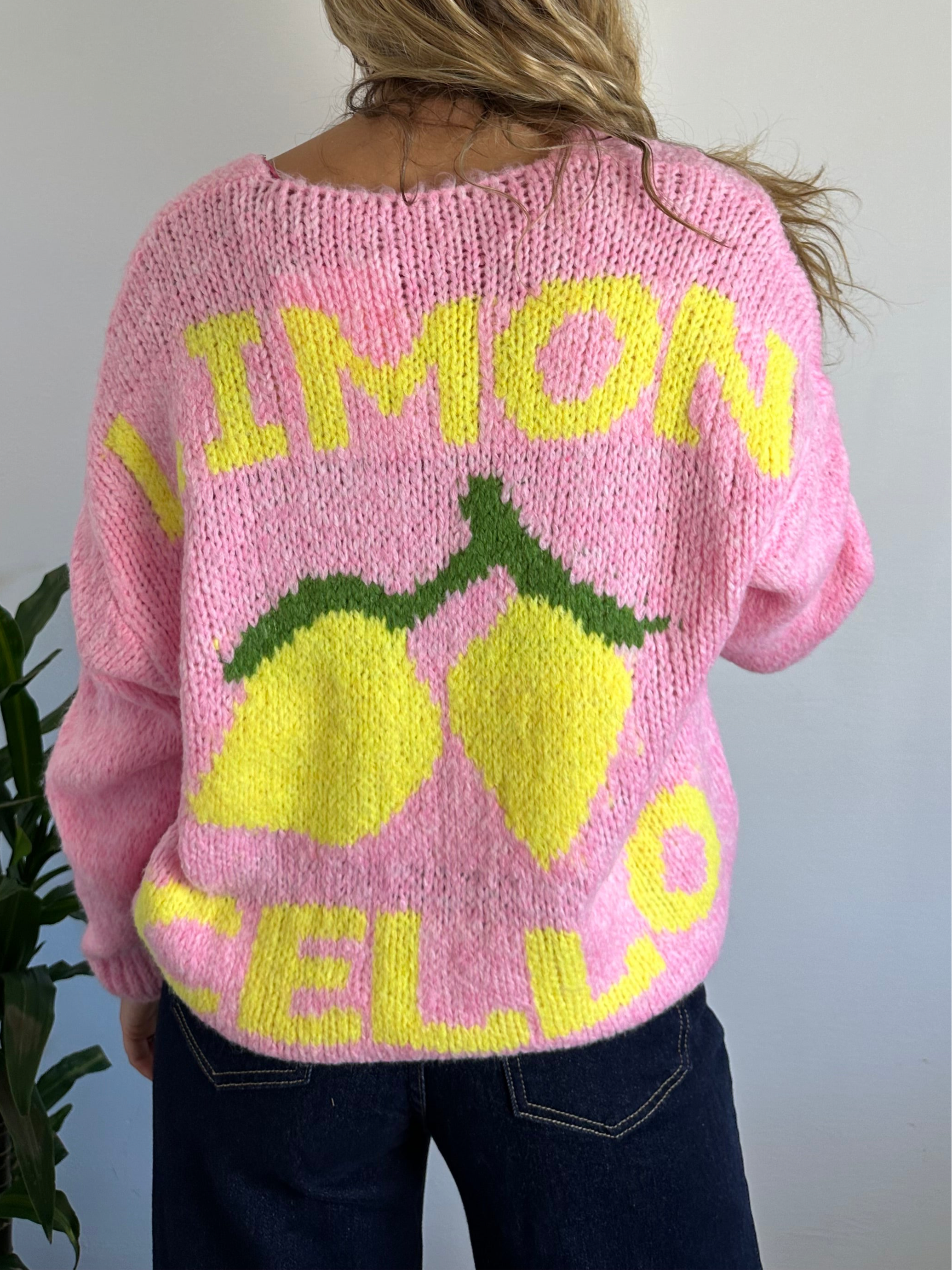 MAGLIONE “ LIMONCELLO “ ROSA