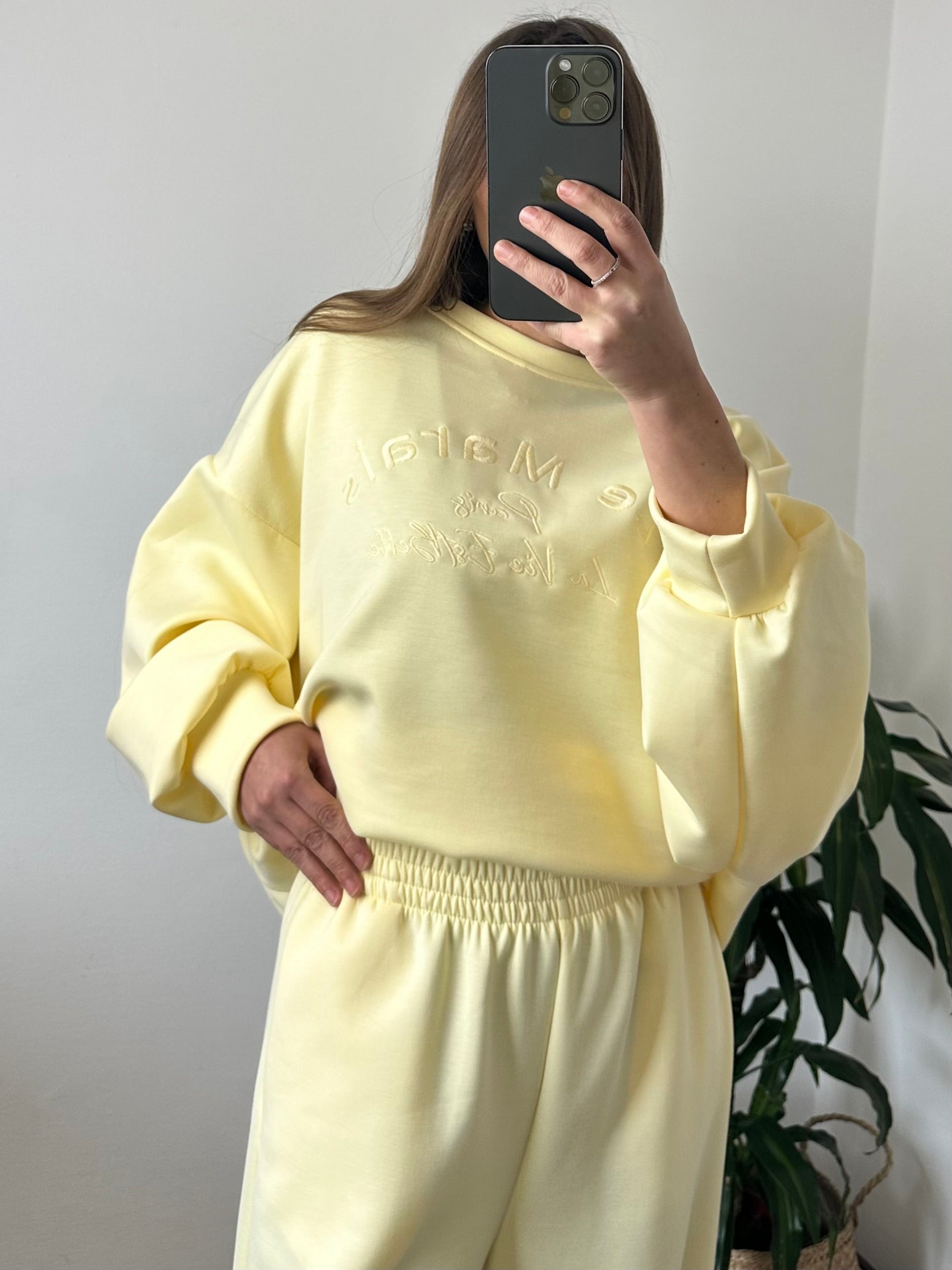 PANTALONE PUNTO MILANO GIALLO