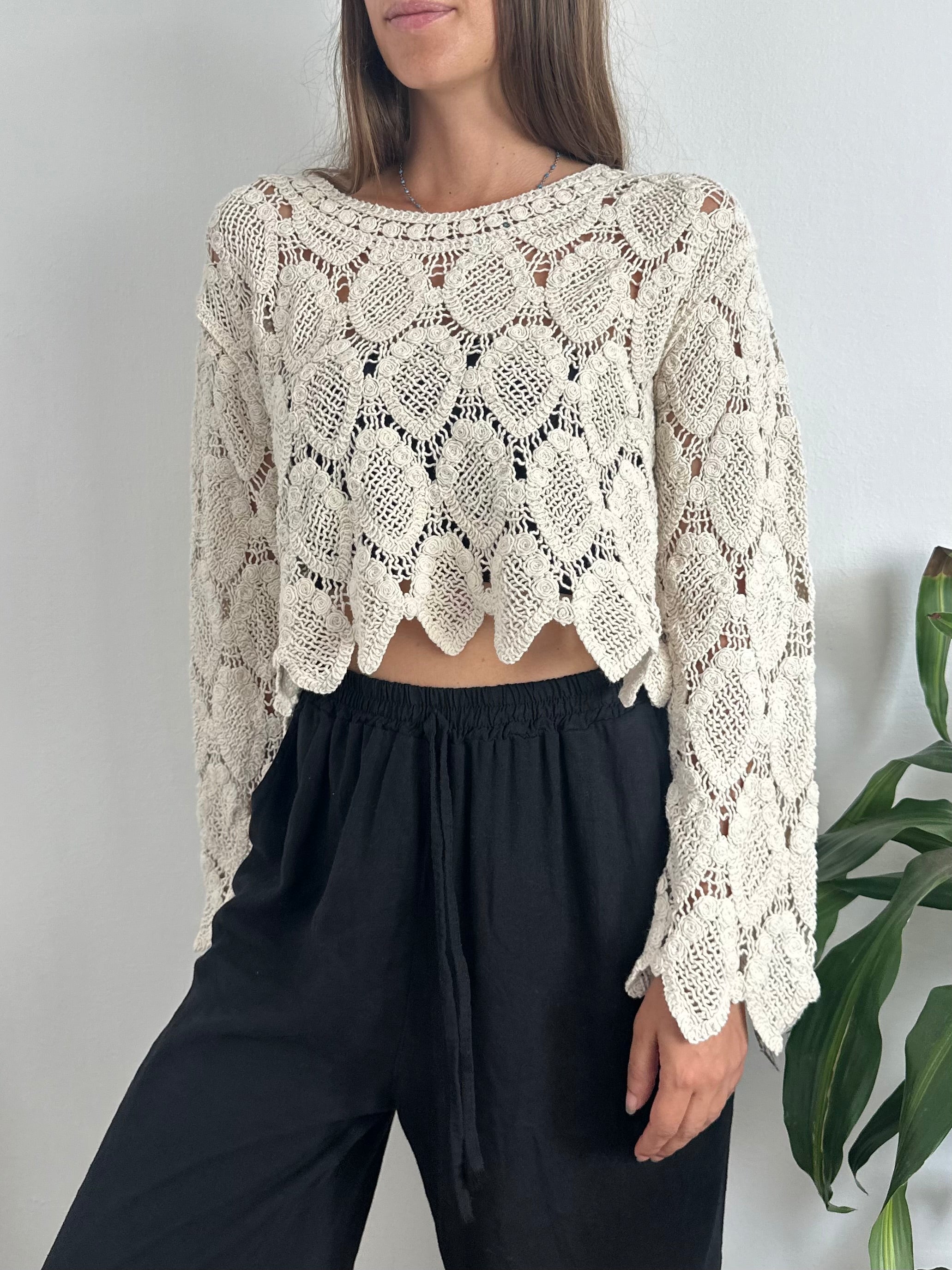 MAGLIA CROCHET COTONE