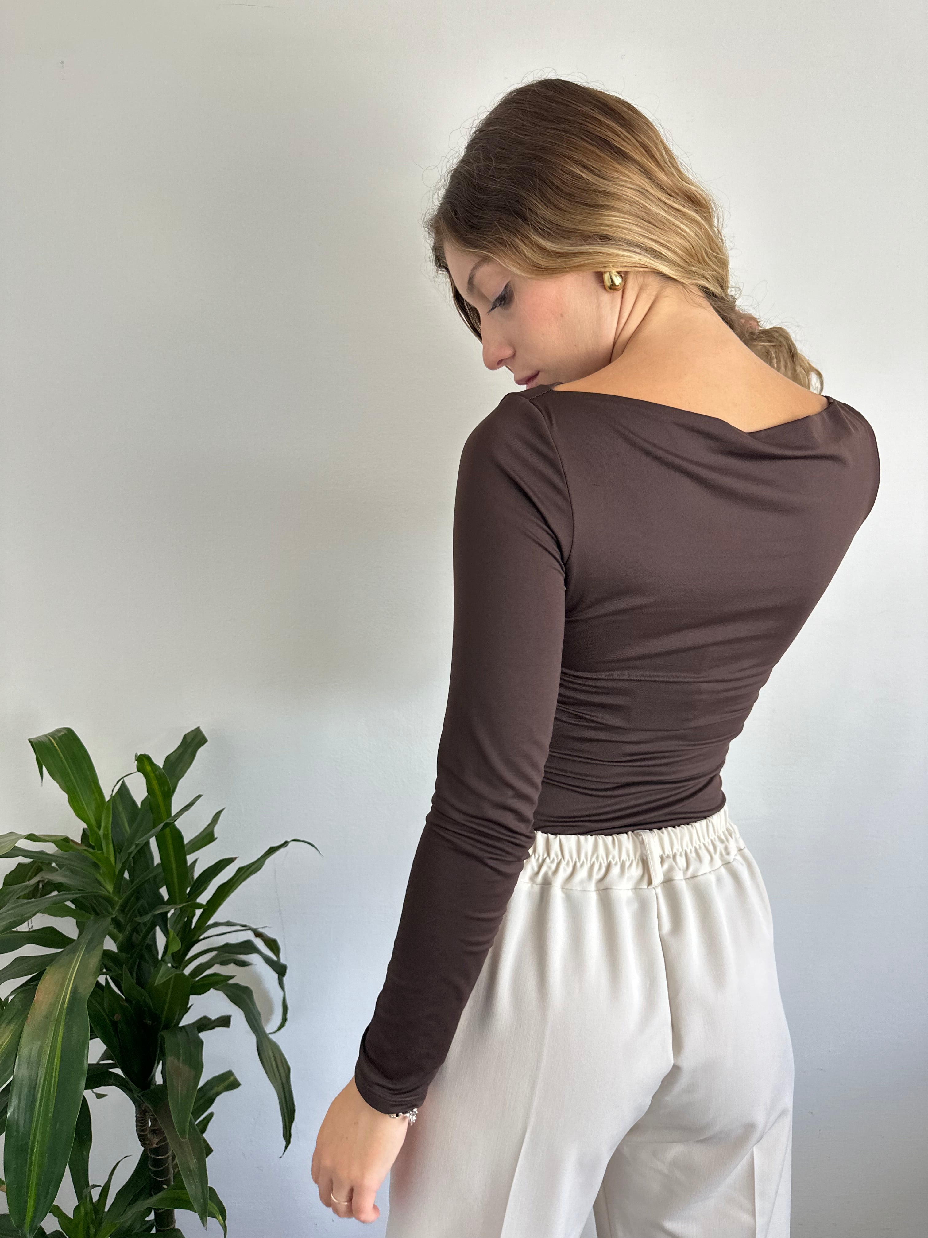 MAGLIA BASIC CIOCCOLATO