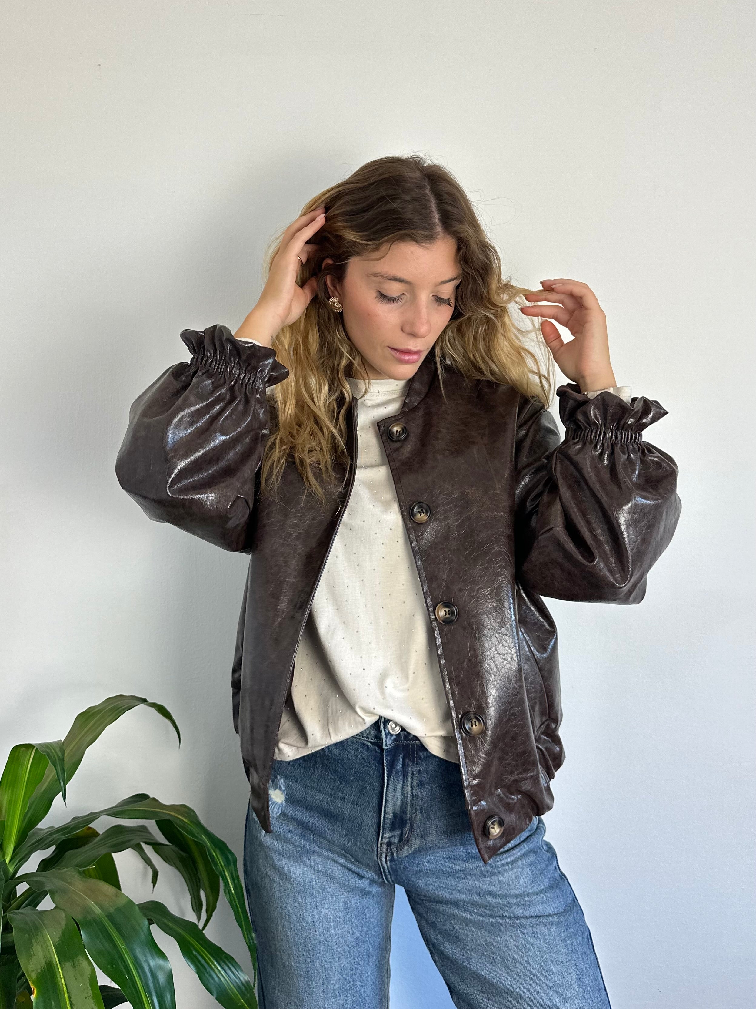 GIACCA BOMBER ECOPELLE