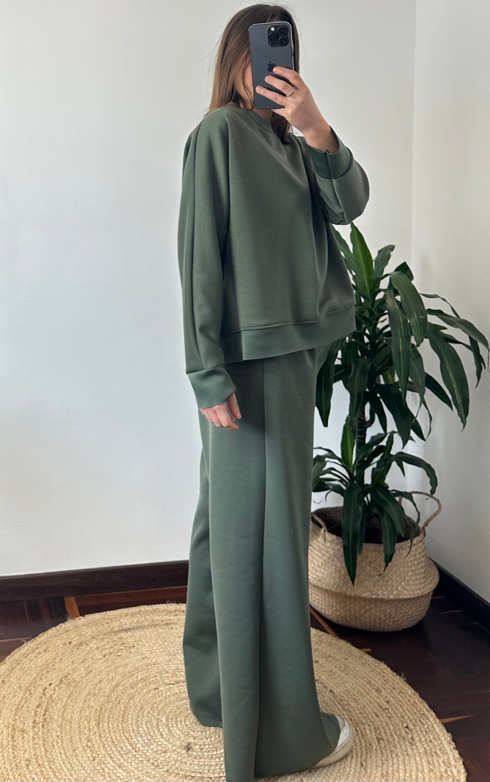 PANTALONE PUNTO MILANO VERDE