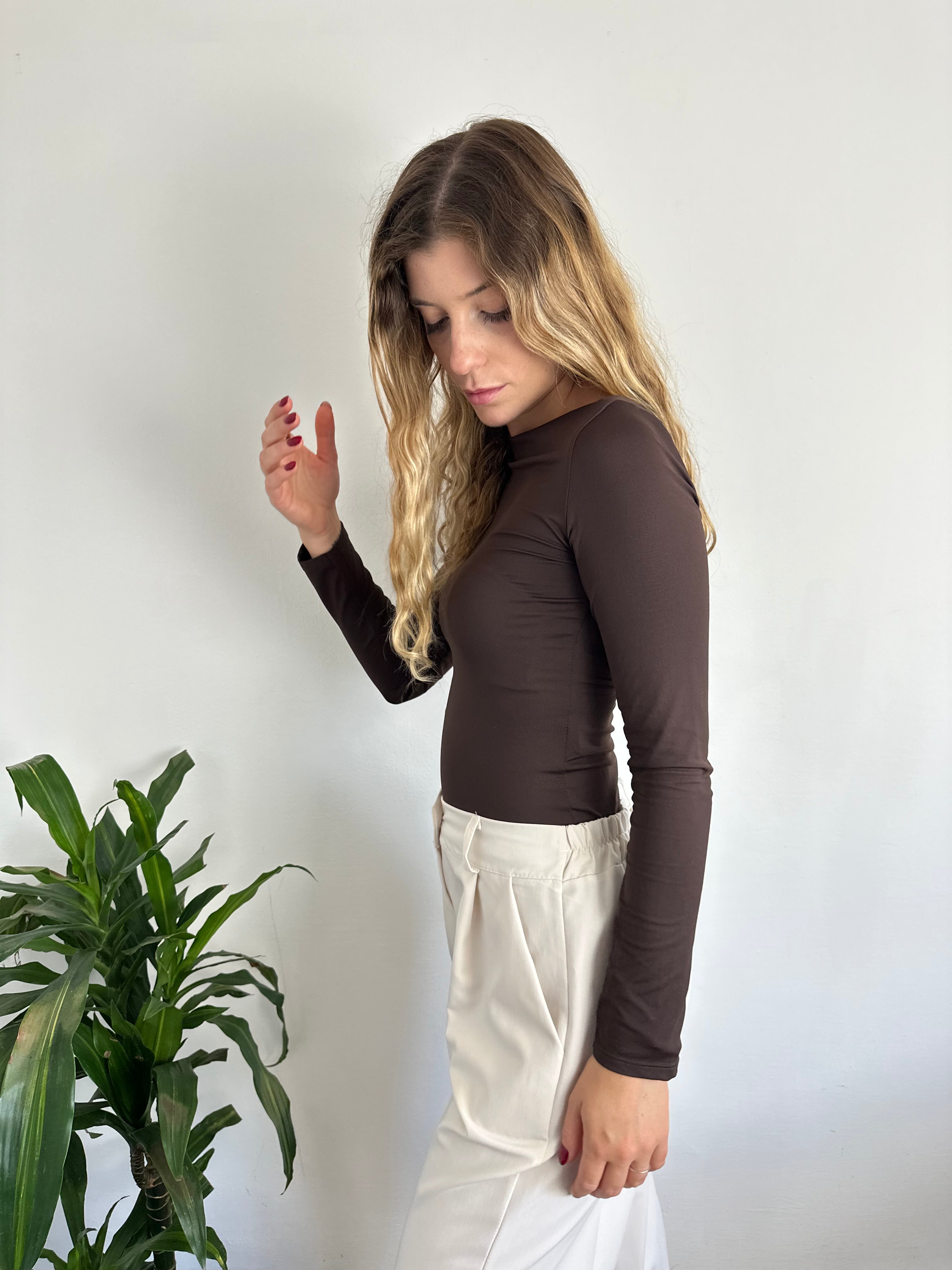 MAGLIA BASIC CIOCCOLATO