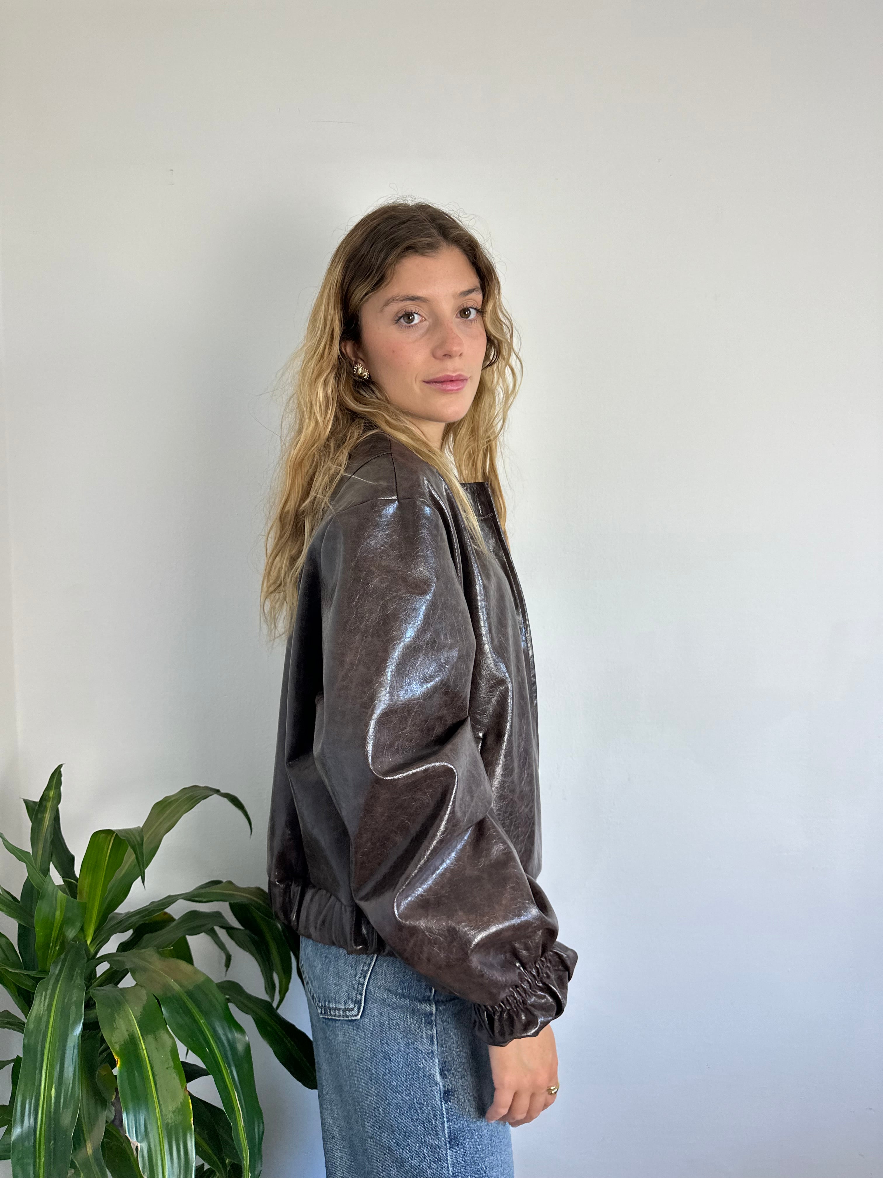 GIACCA BOMBER ECOPELLE