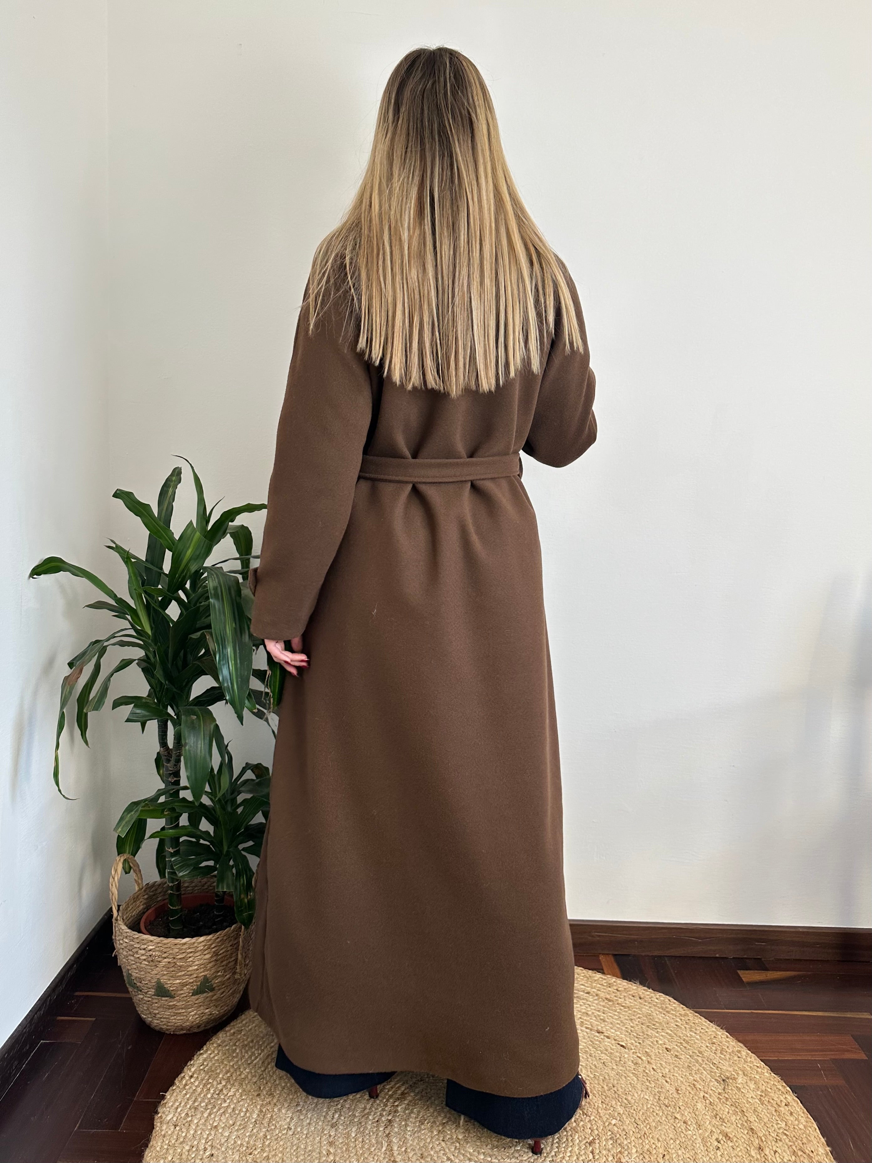 CAPPOTTO LUNGO MARRONE