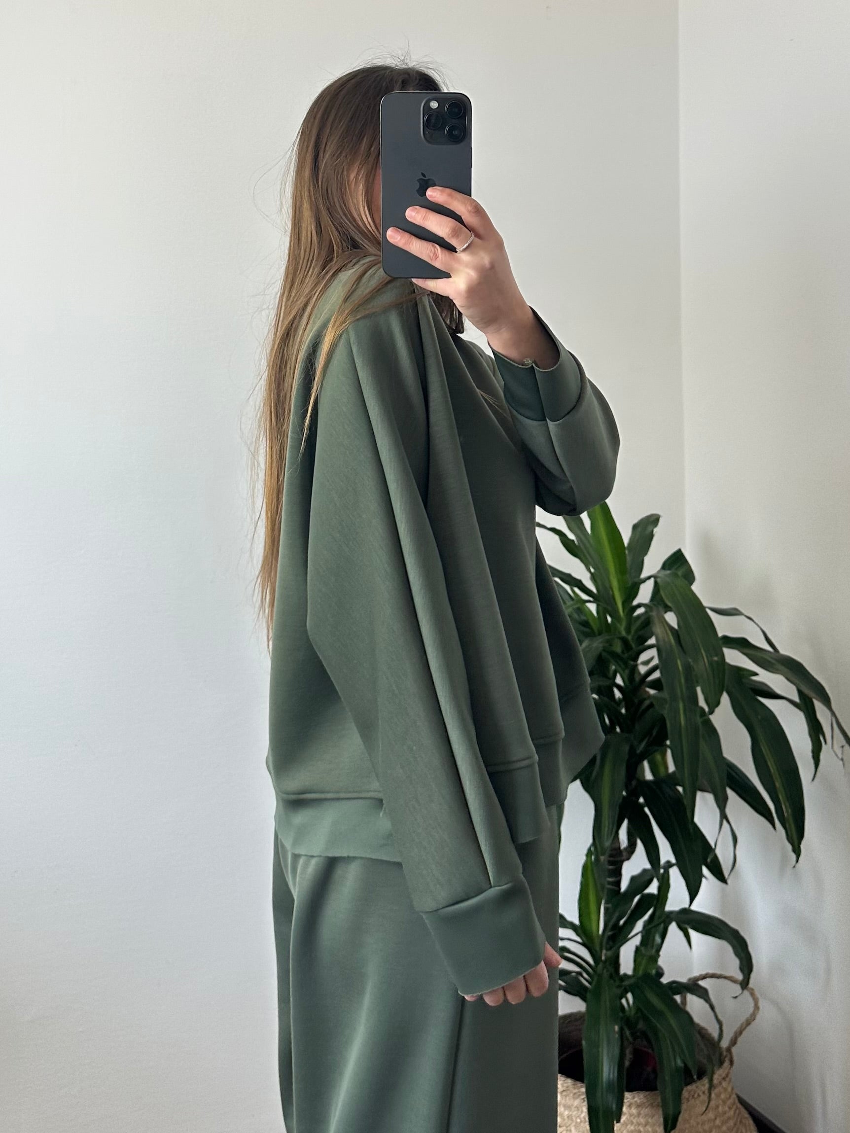 FELPA PUNTO MILANO VERDE