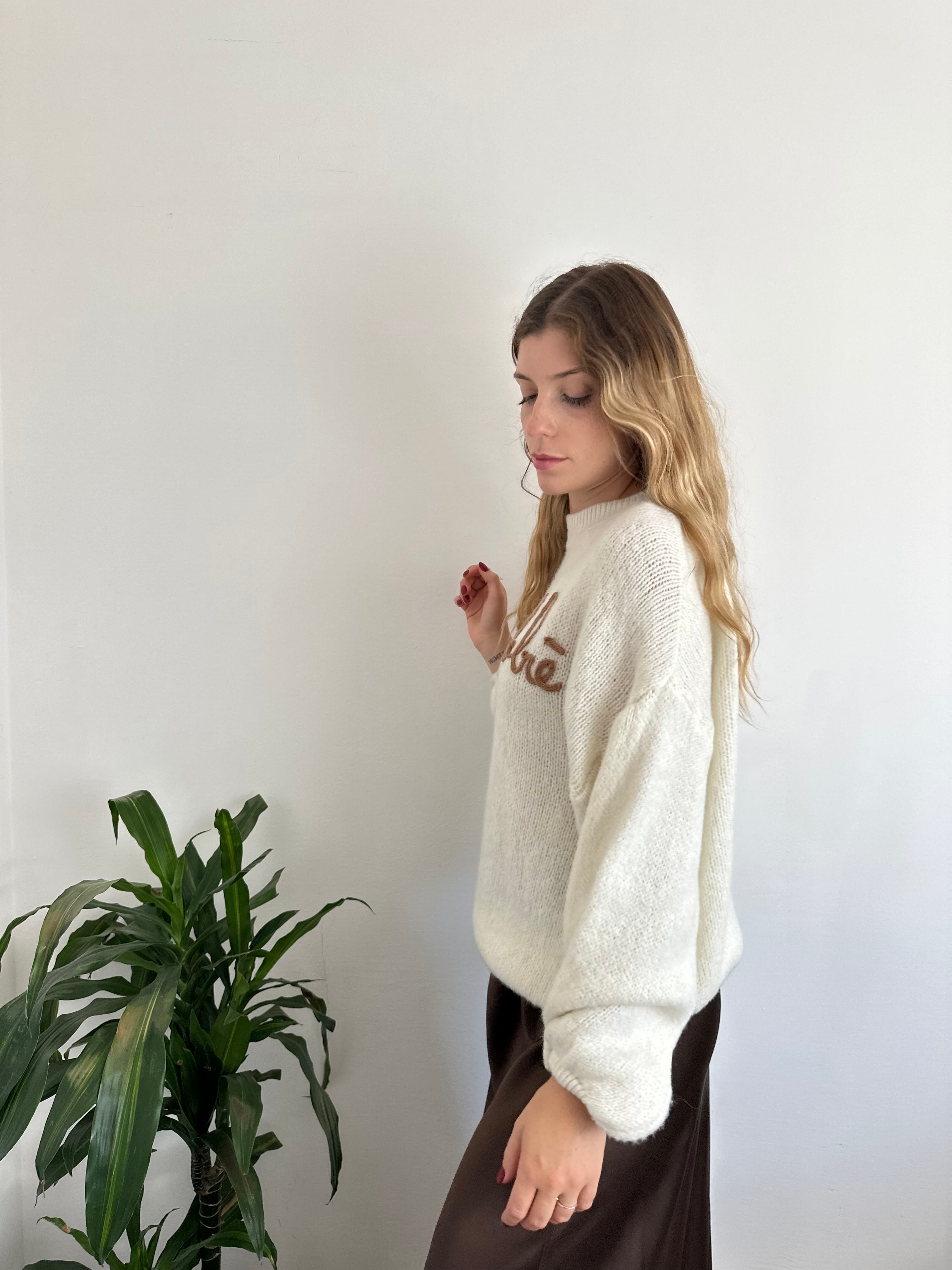 MAGLIONE “ No vabbè “ PANNA