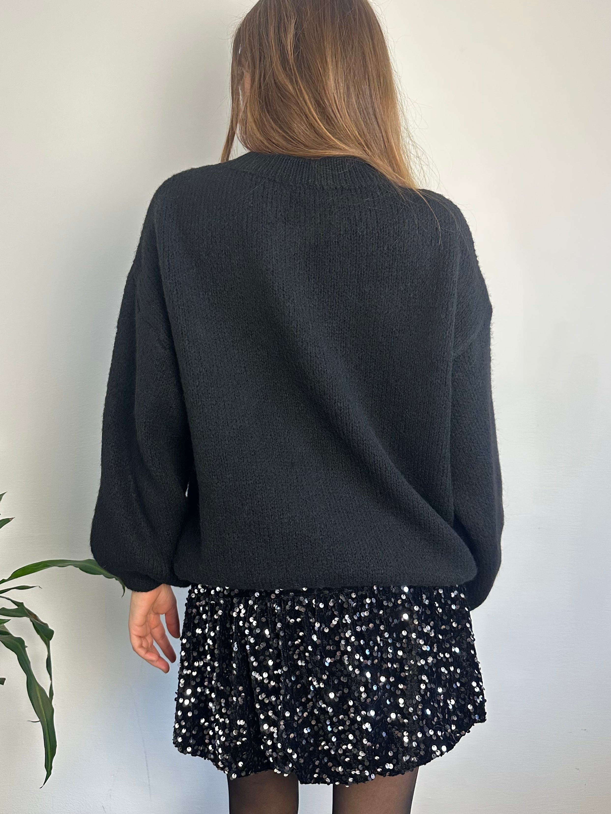 MAGLIONE “ No vabbè “ NERO