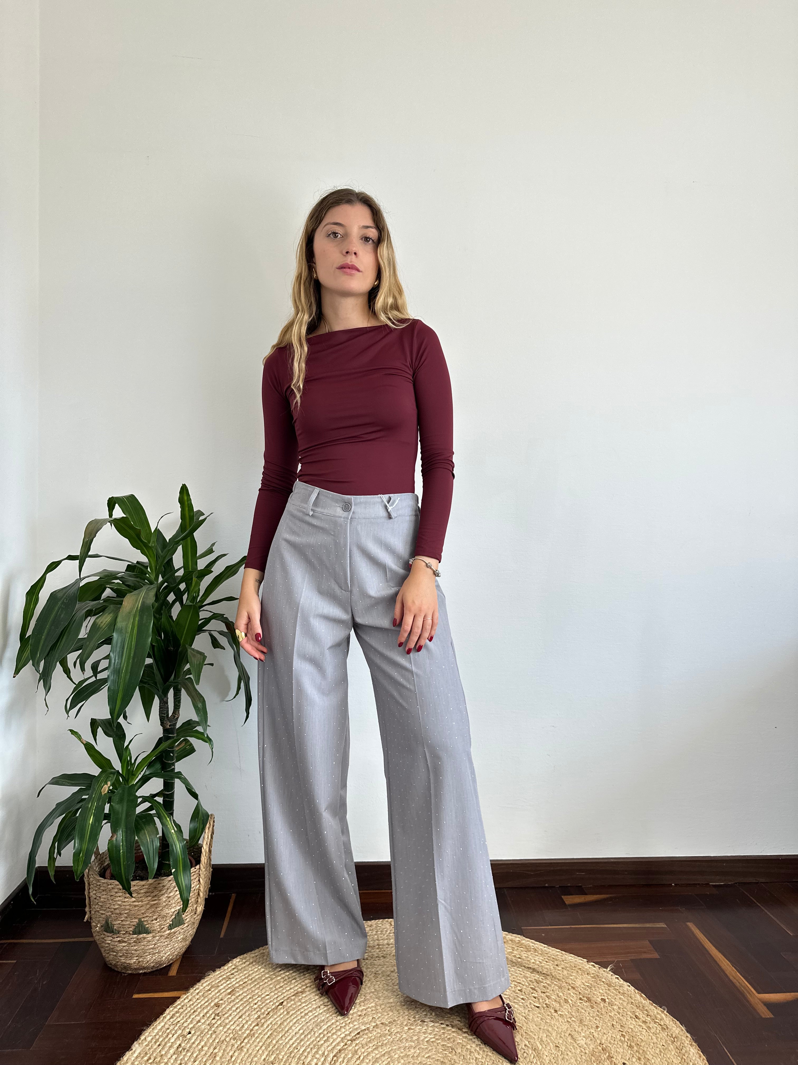 MAGLIA BASIC BORDEAUX