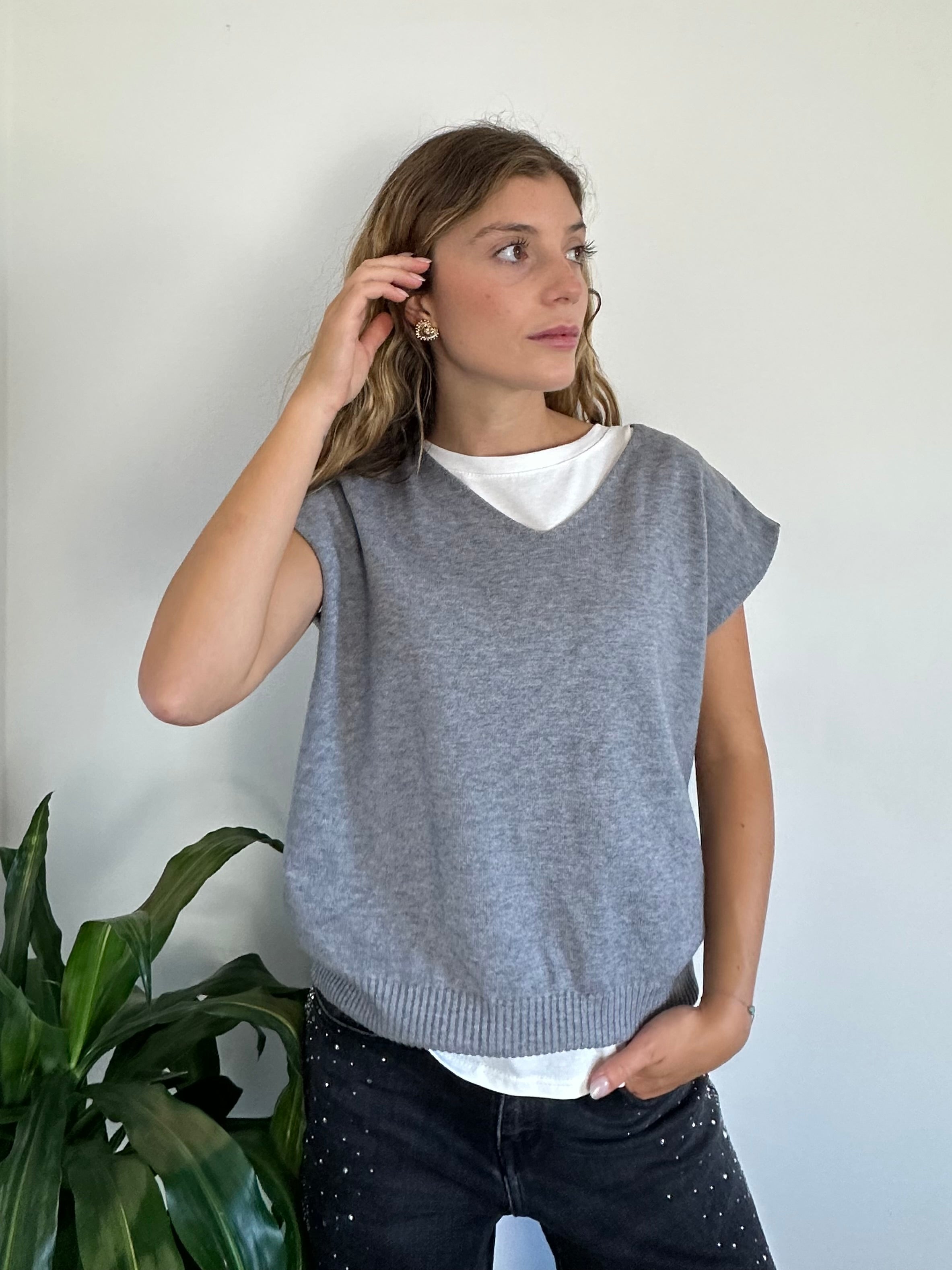 GILET GRIGIO