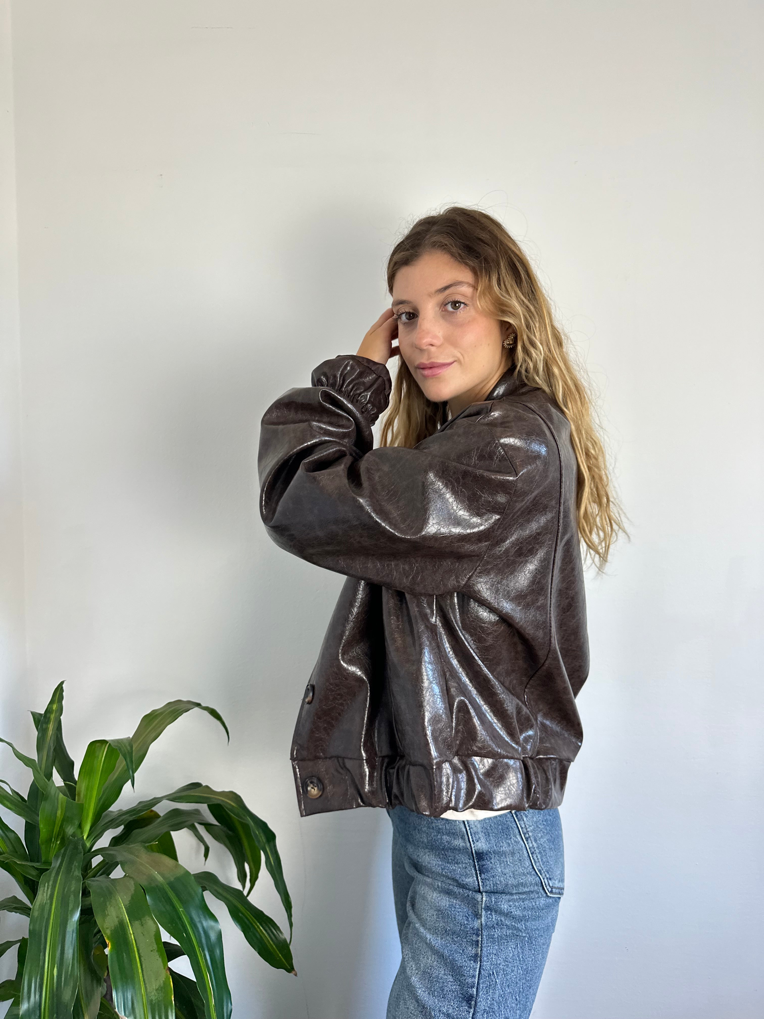 GIACCA BOMBER ECOPELLE