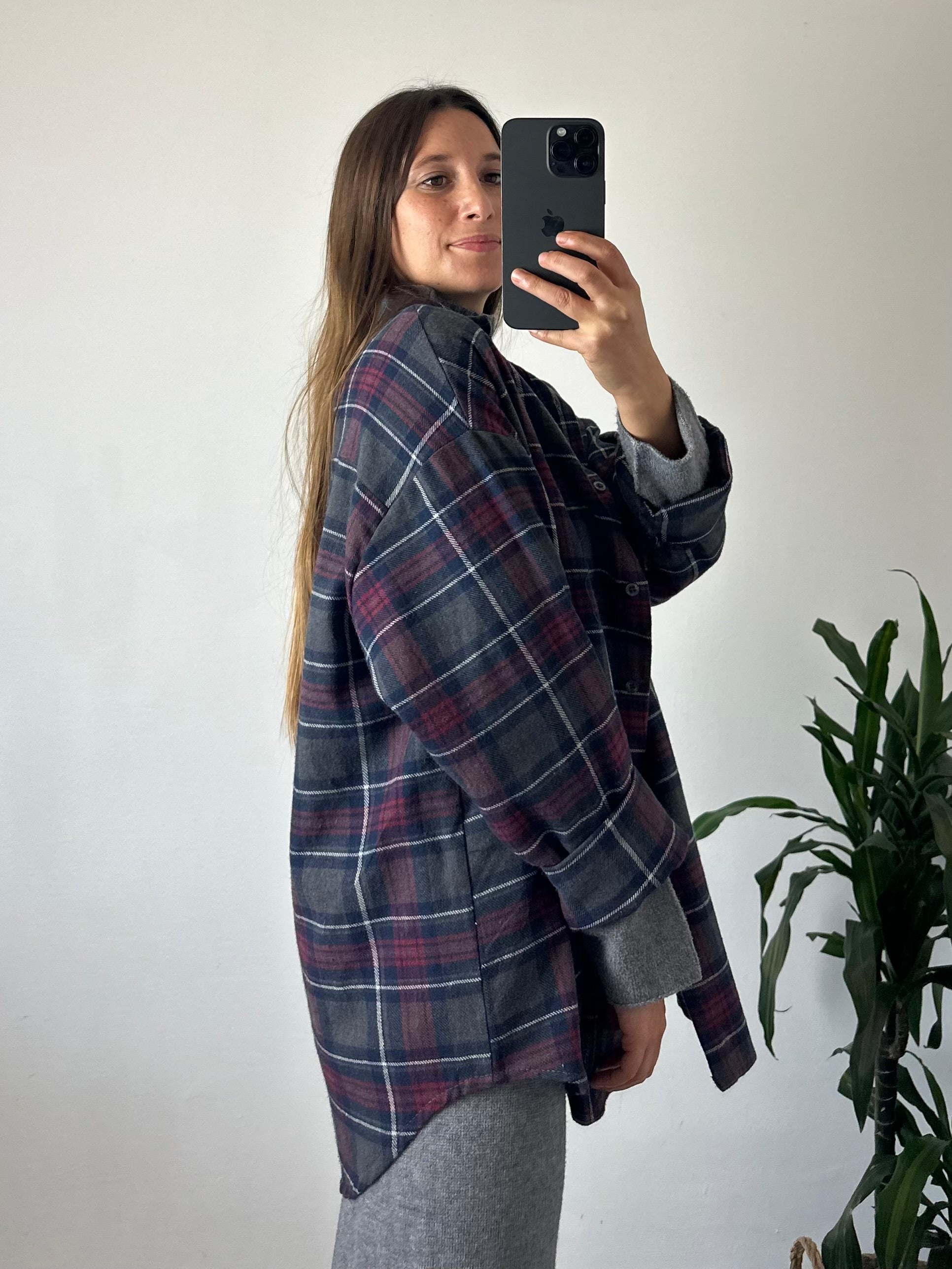 CAMICIA TARTAN GRIGIA