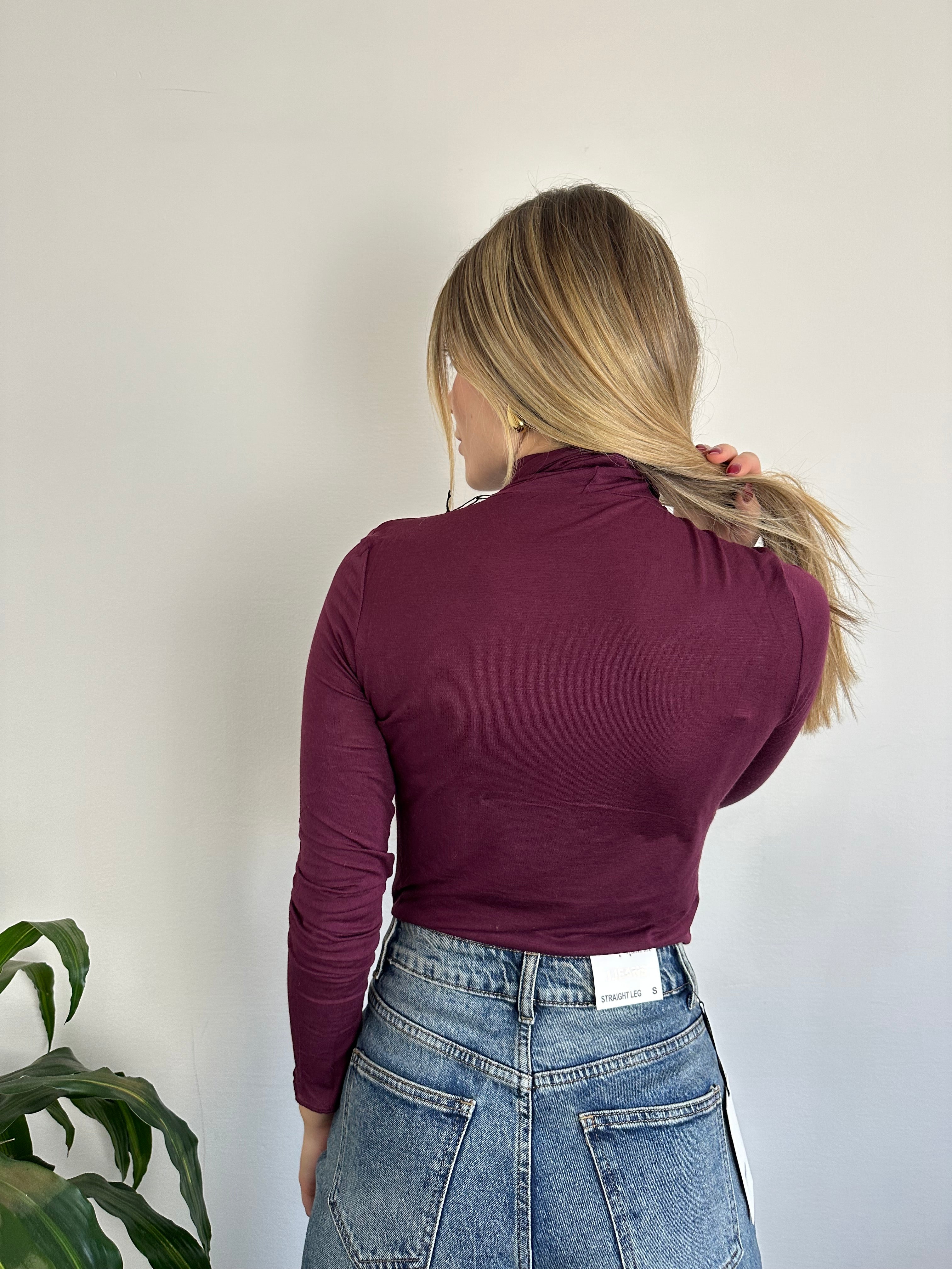 MAGLIA CASHMERE DOLCEVITA BORGOGNA