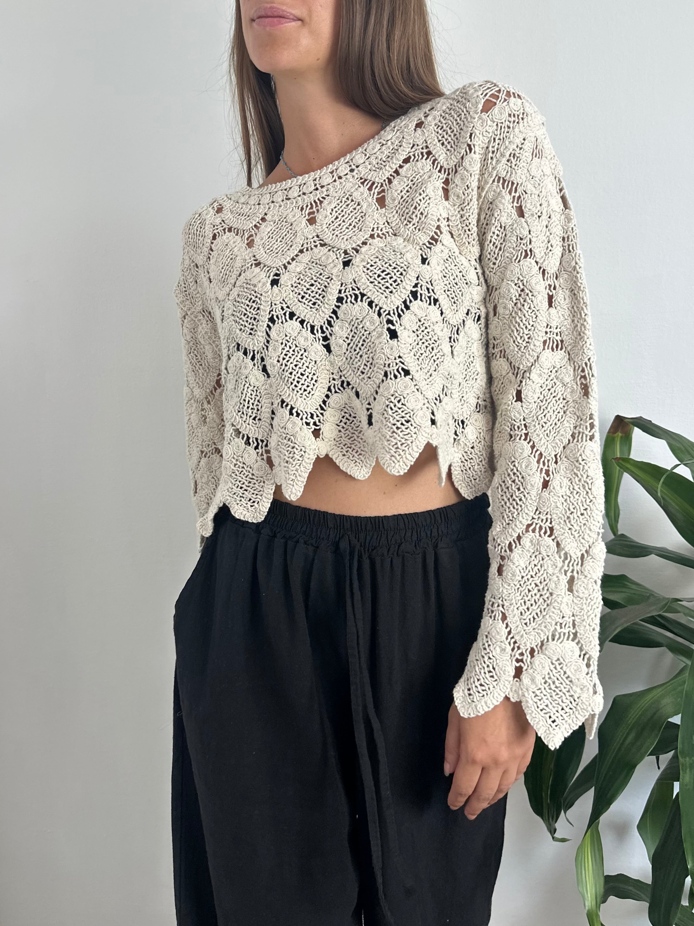 MAGLIA CROCHET COTONE