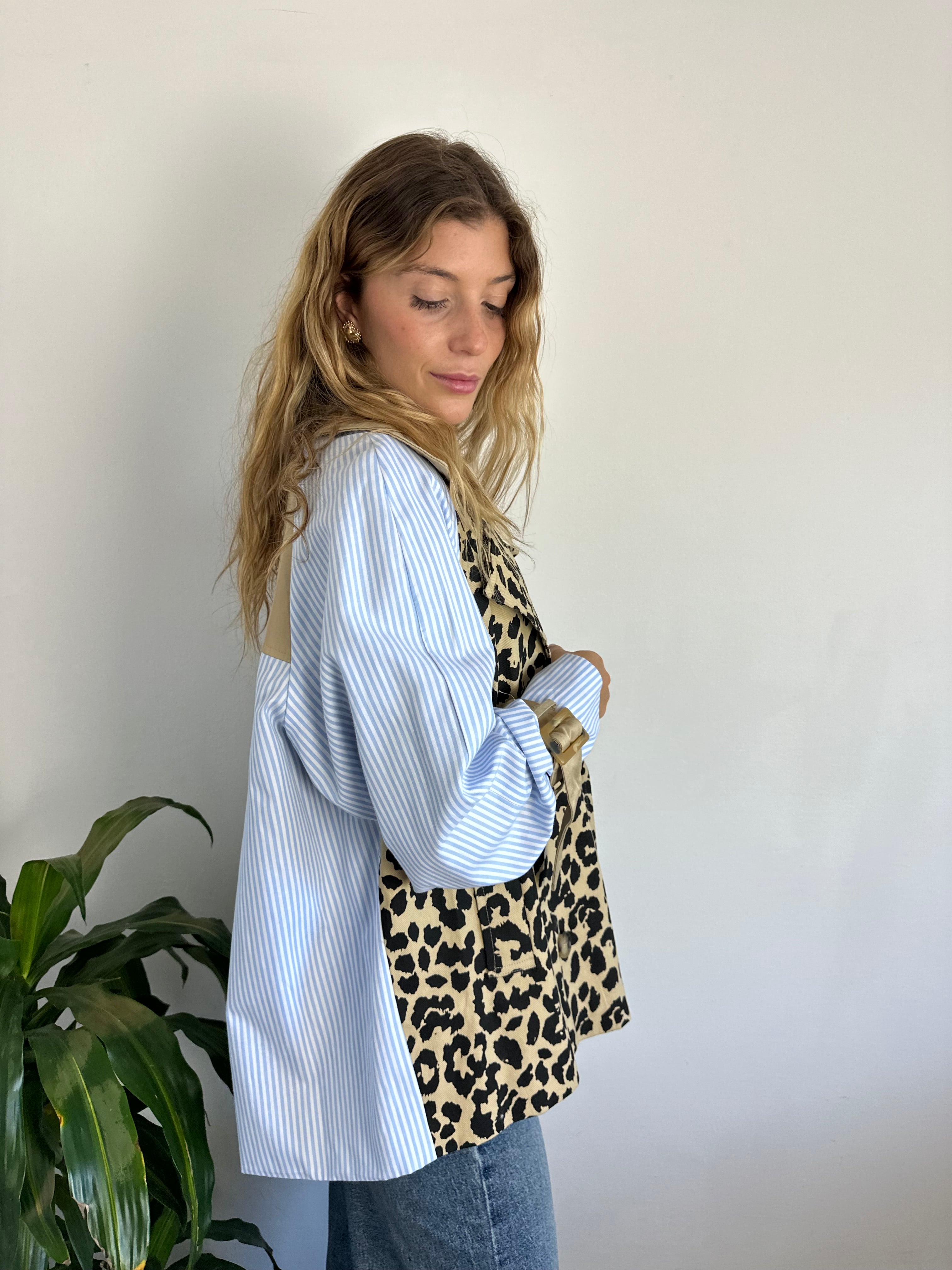 TRENCH LEOPARDATO