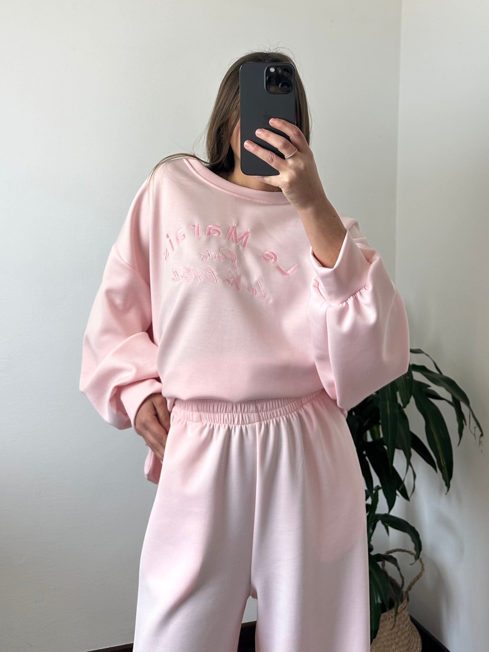 PANTALONE PUNTO MILANO ROSA