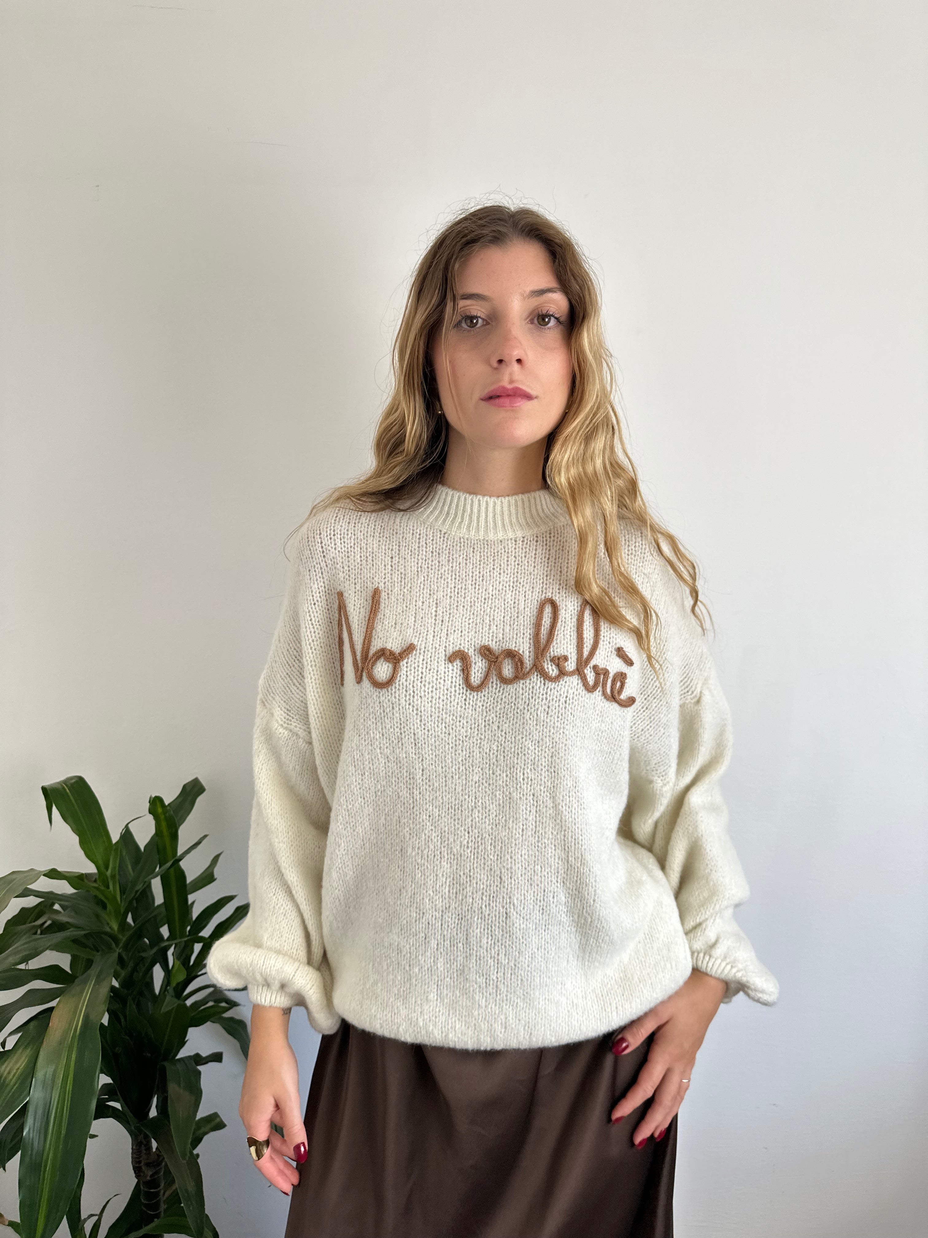 MAGLIONE “ No vabbè “ PANNA