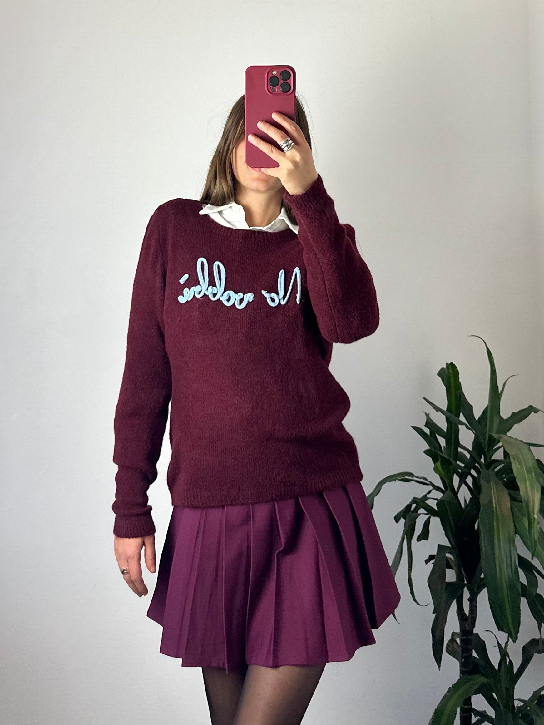 MAGLIONCINO “ No vabbè “ BORDEAUX