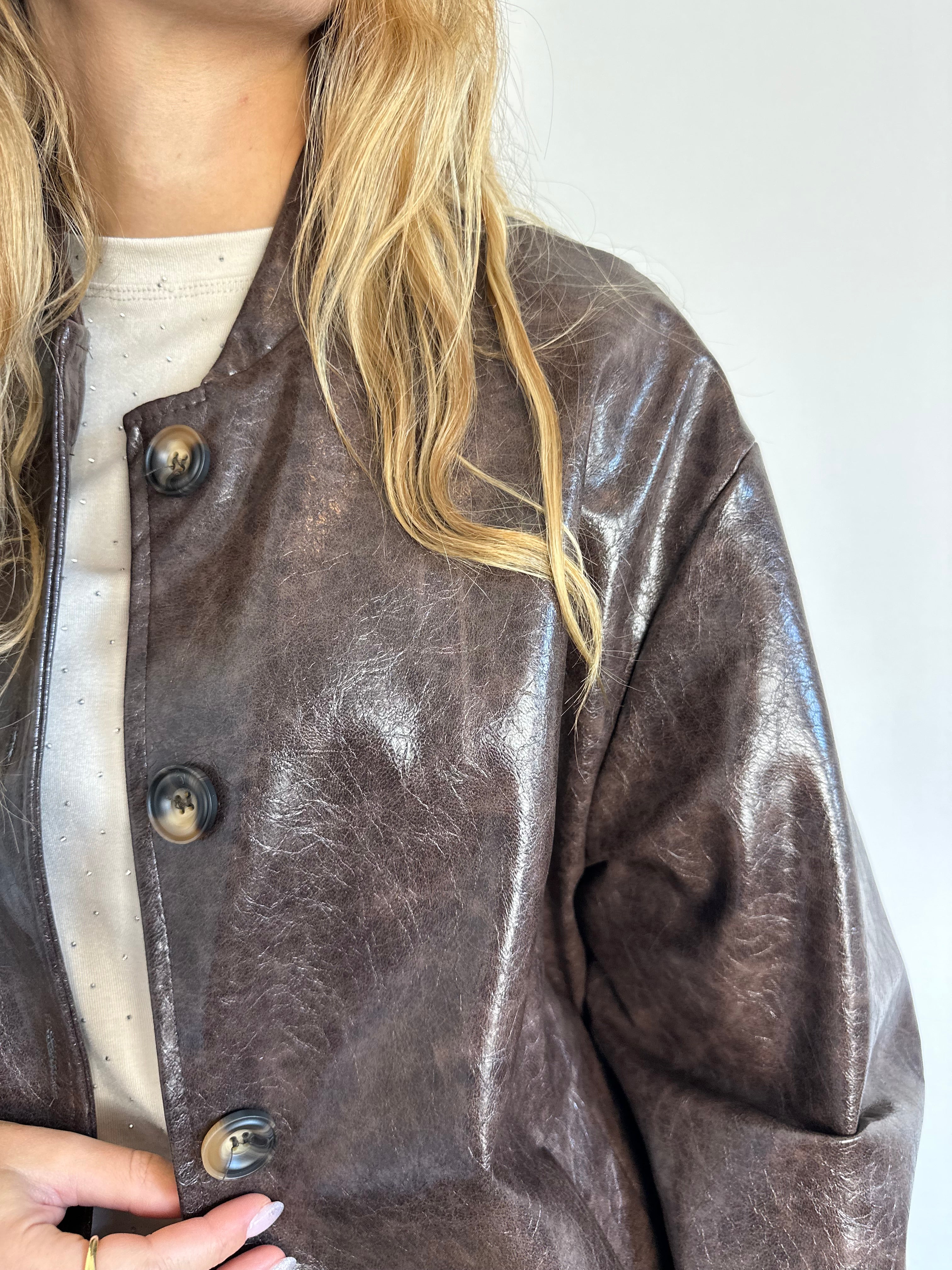 GIACCA BOMBER ECOPELLE