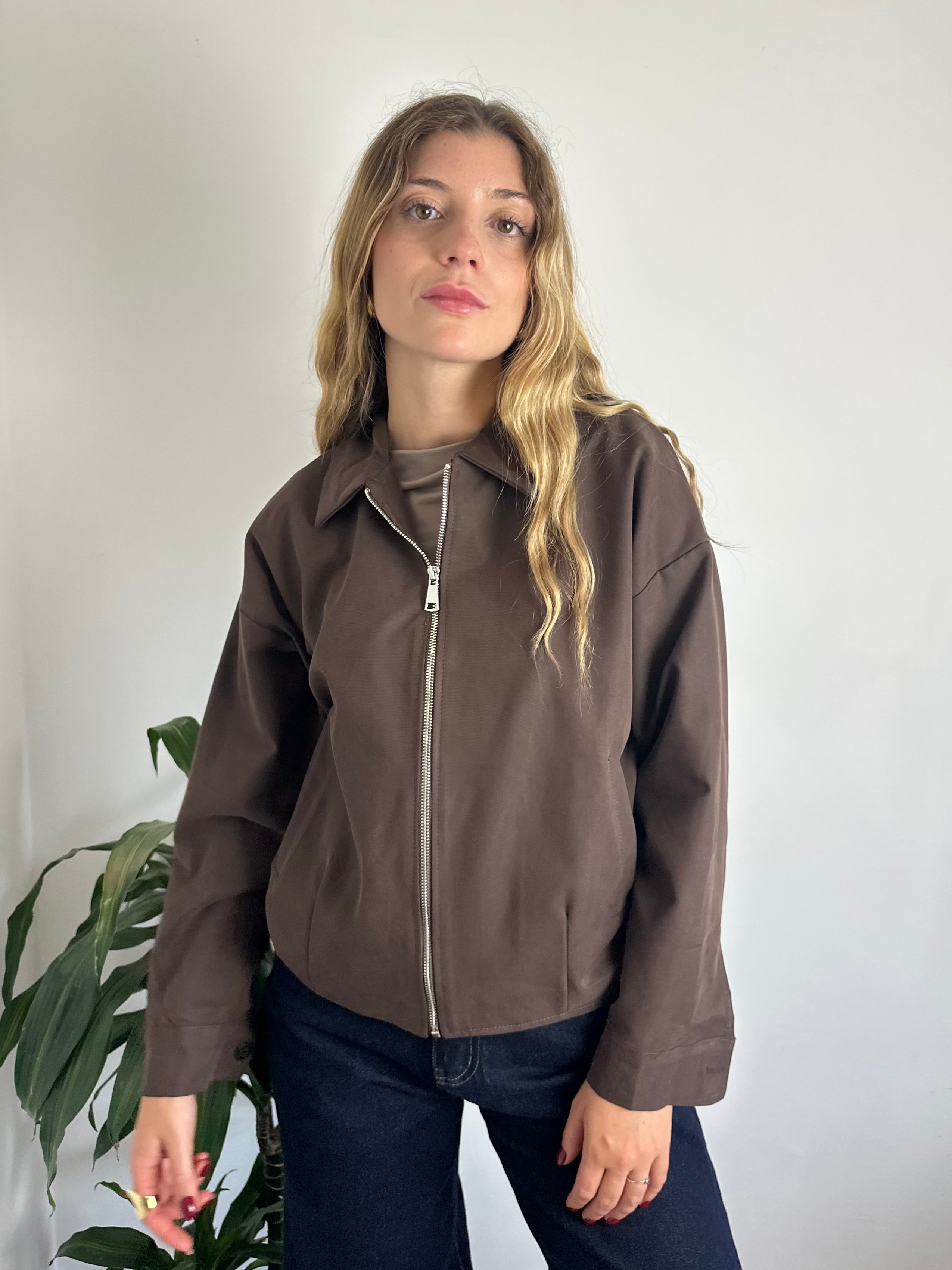 GIACCA BOMBER in SUEDE