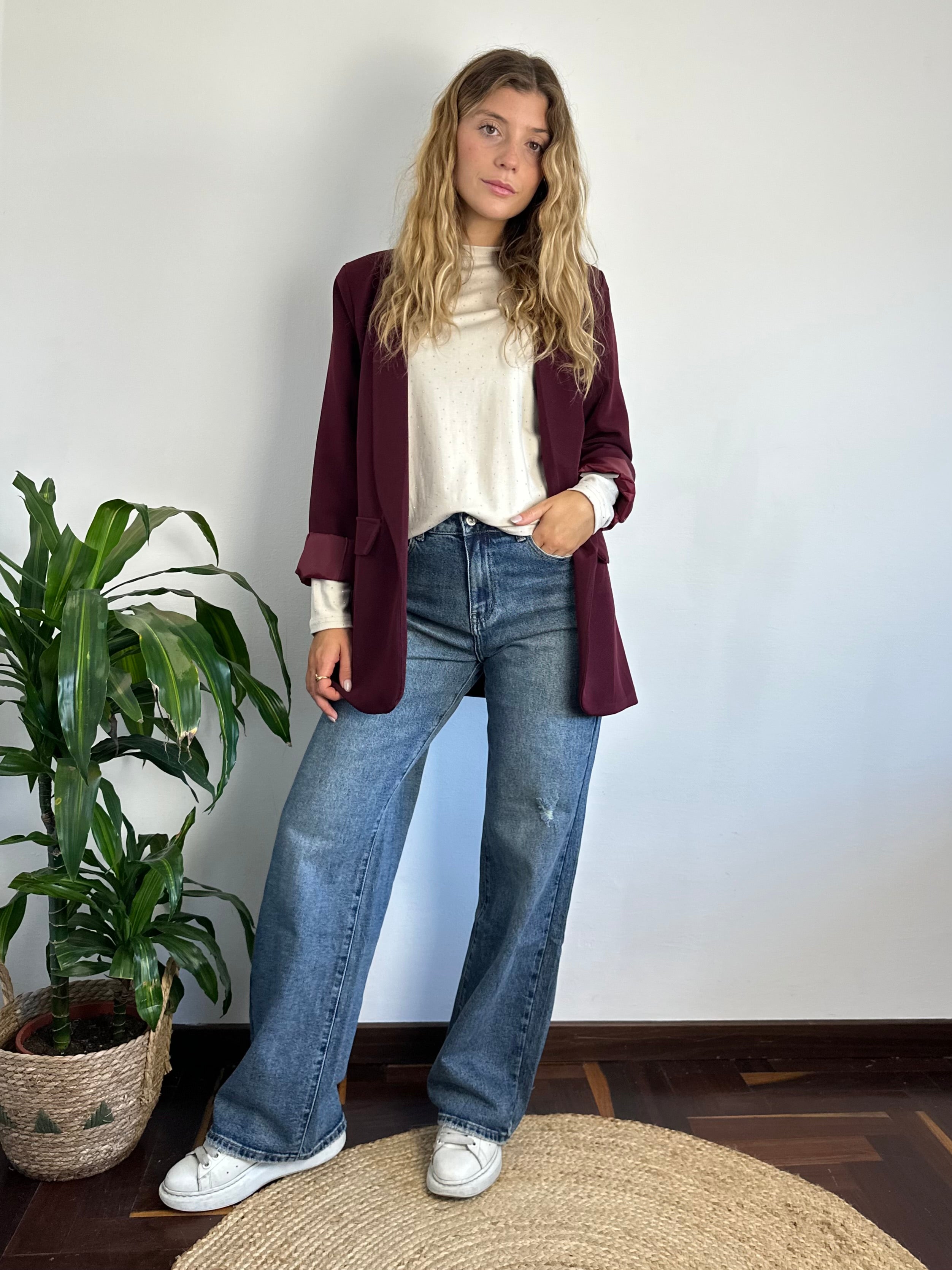BLAZER BORGOGNA