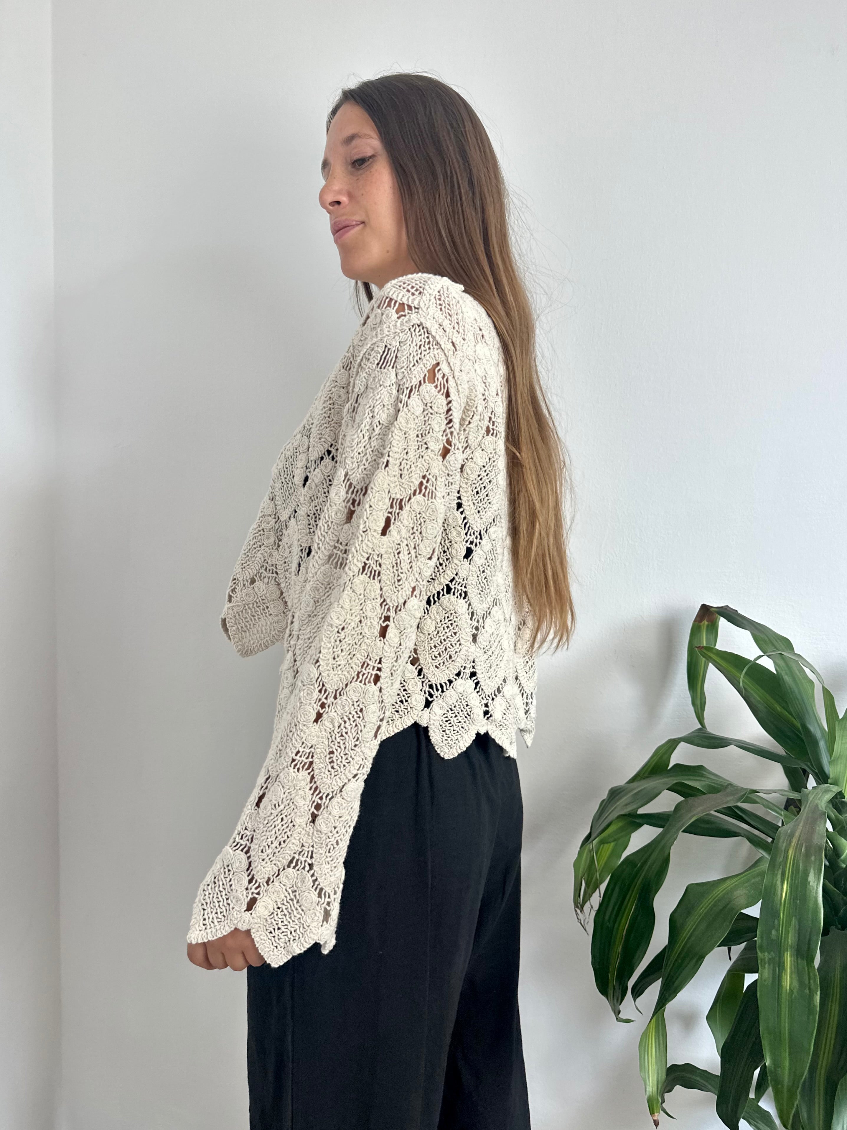 MAGLIA CROCHET COTONE