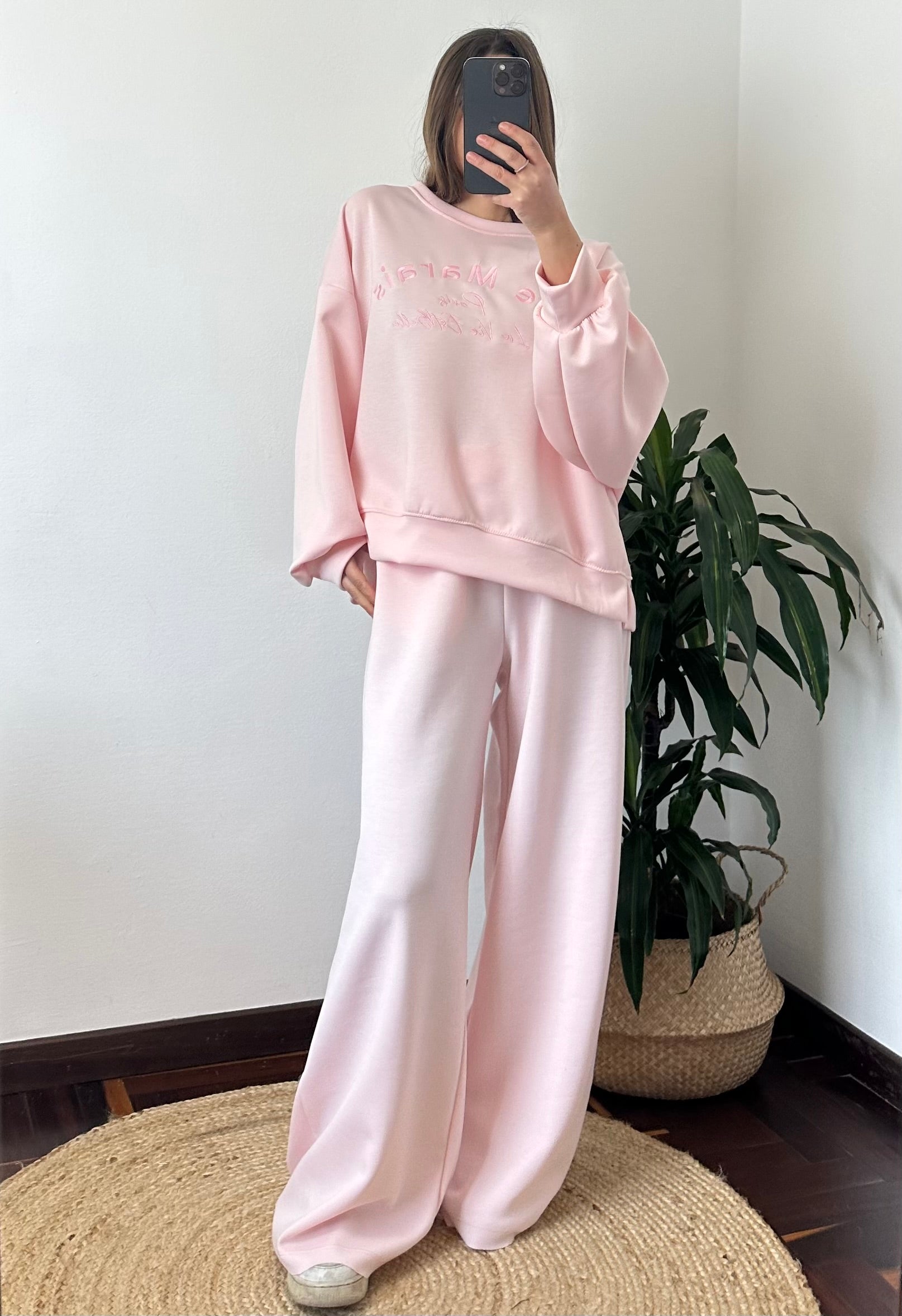 PANTALONE PUNTO MILANO ROSA