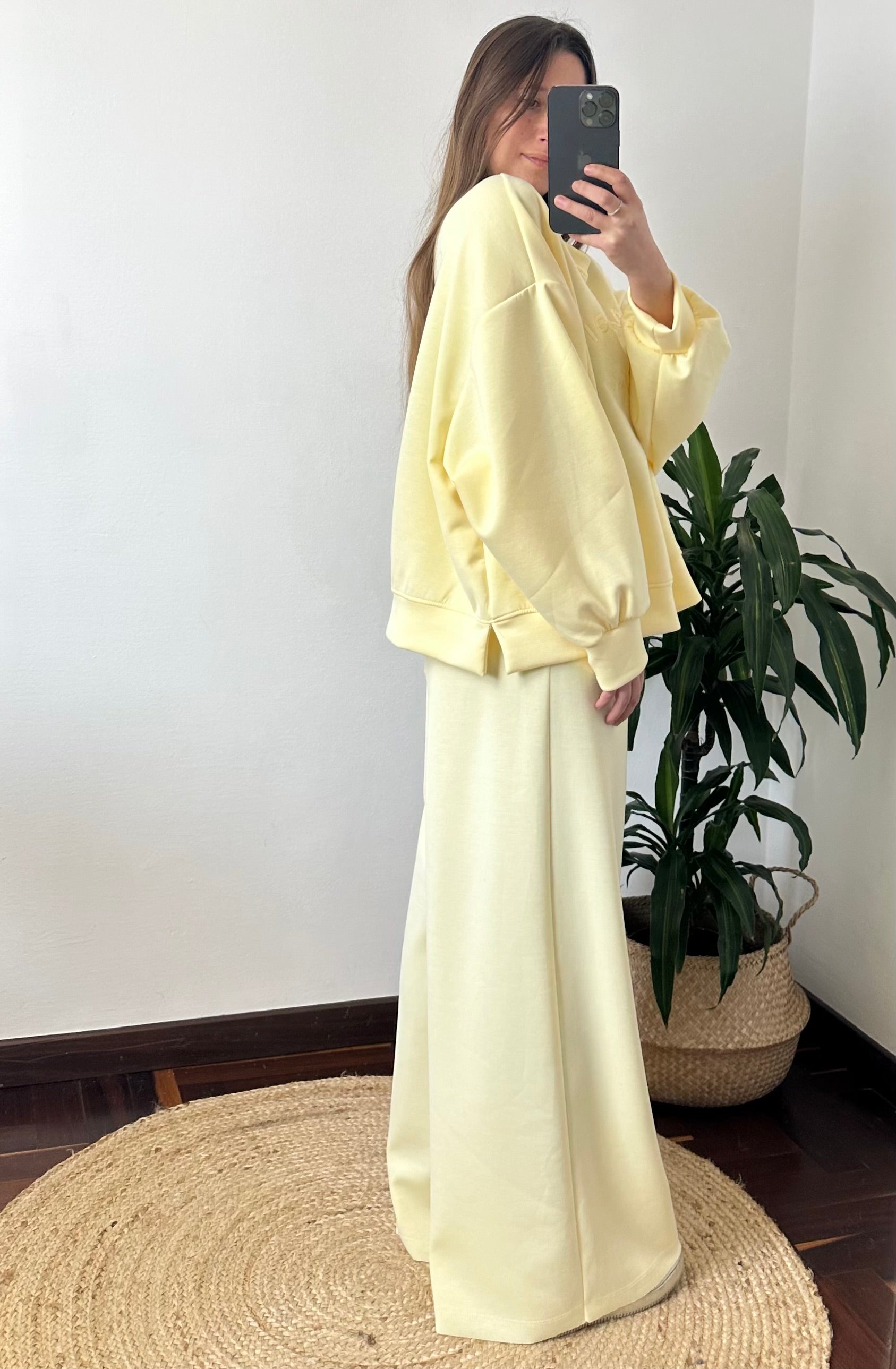 PANTALONE PUNTO MILANO GIALLO