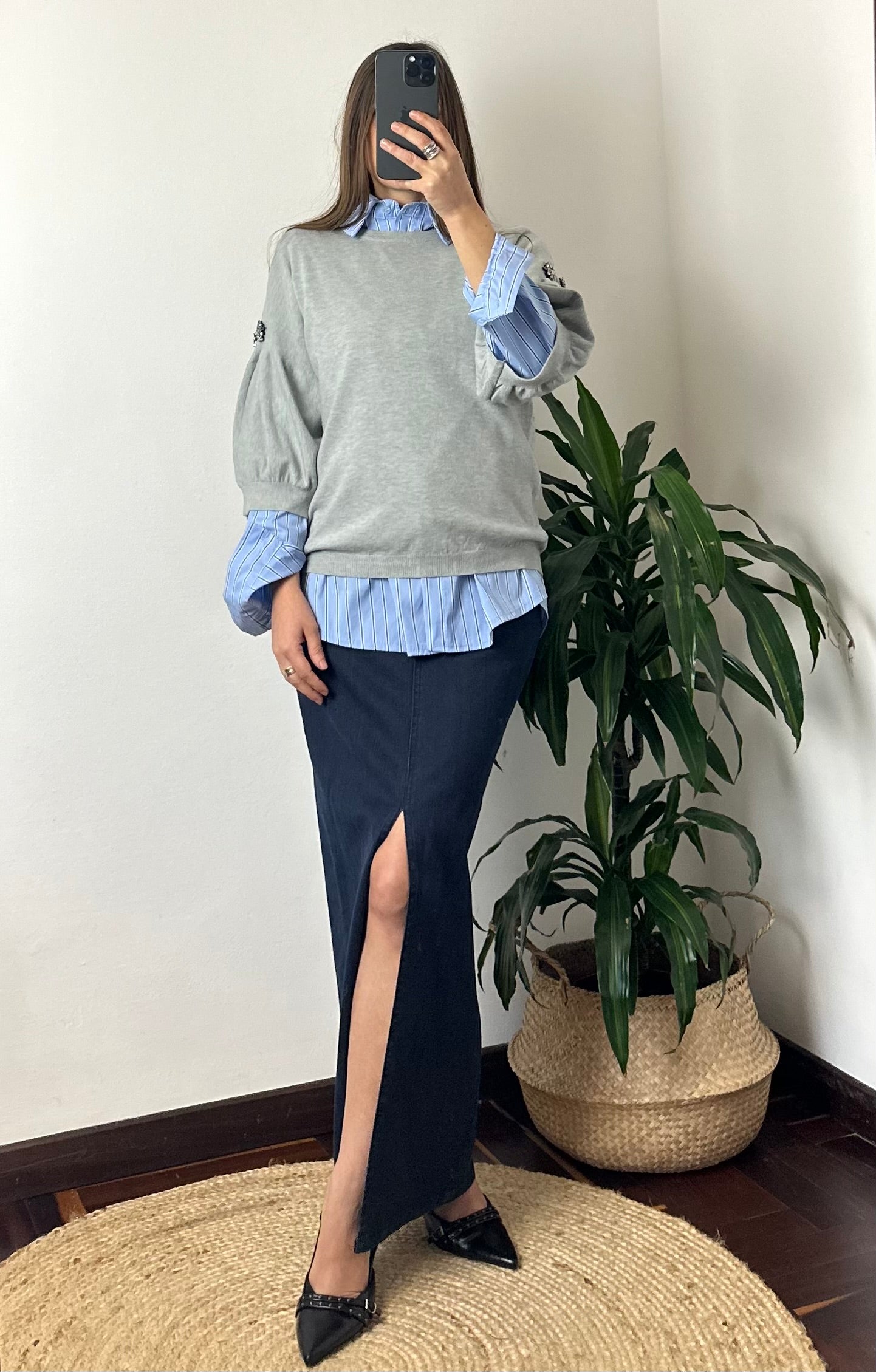 MAGLIONCINO GIOIELLO GRIGIO