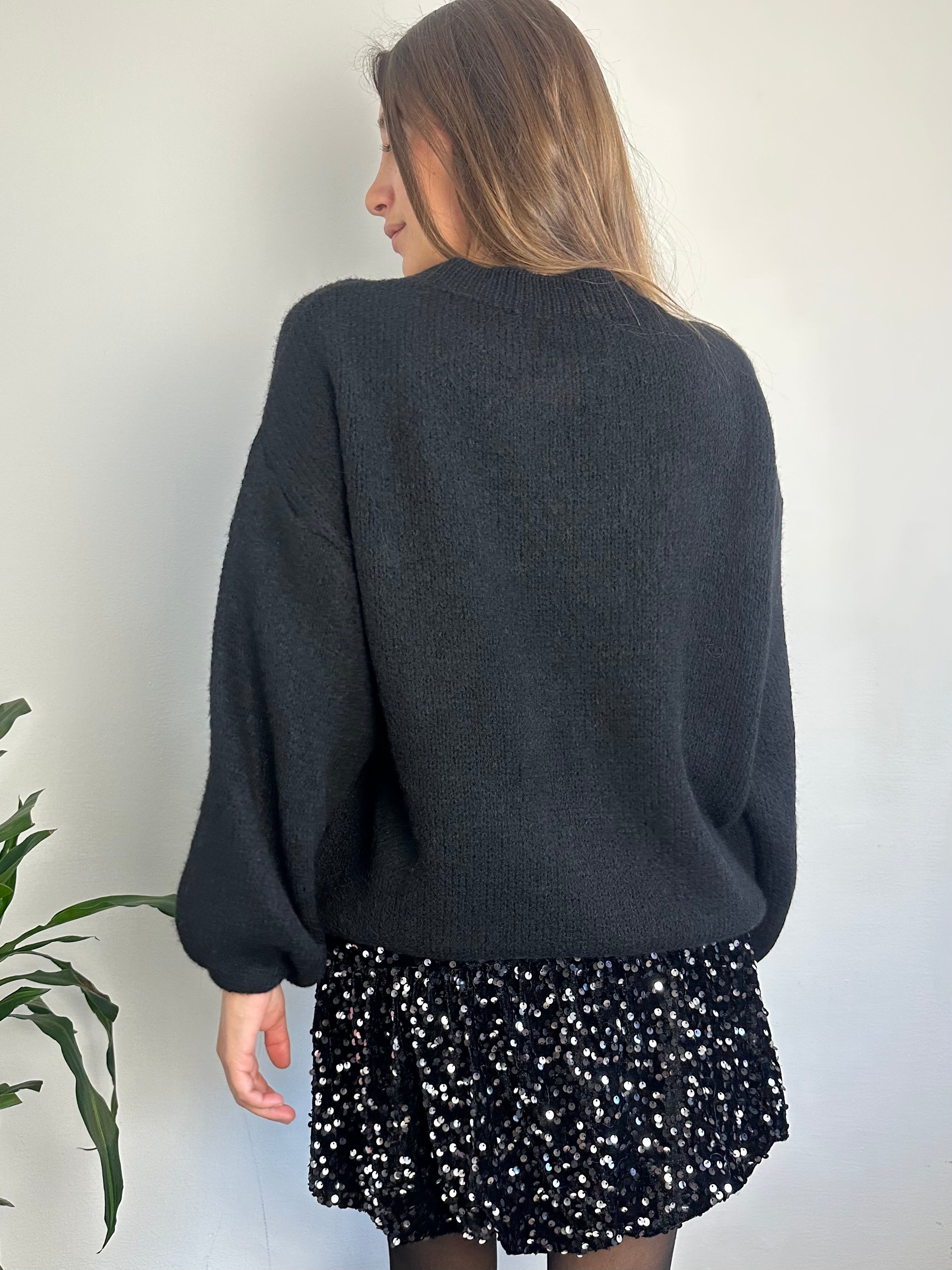 MAGLIONE “ No vabbè “ NERO