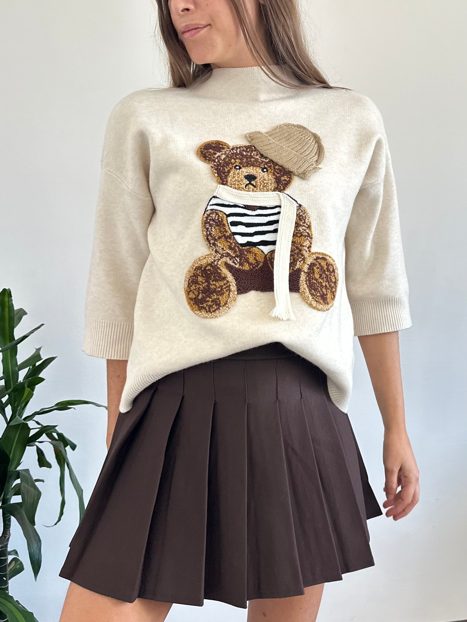 MAGLIONE TEDDY BEIGE