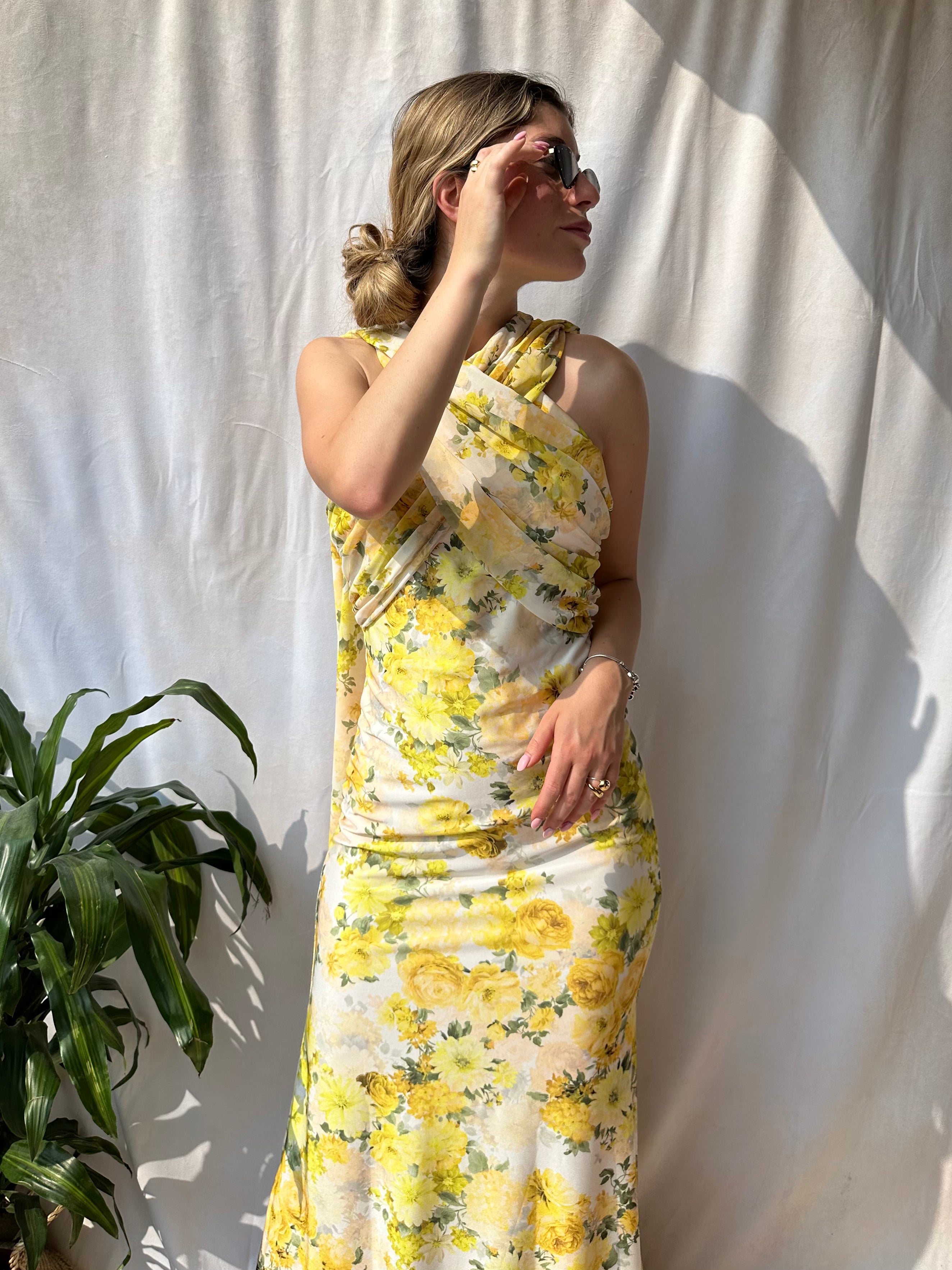 ABITO FLOWER GIALLO