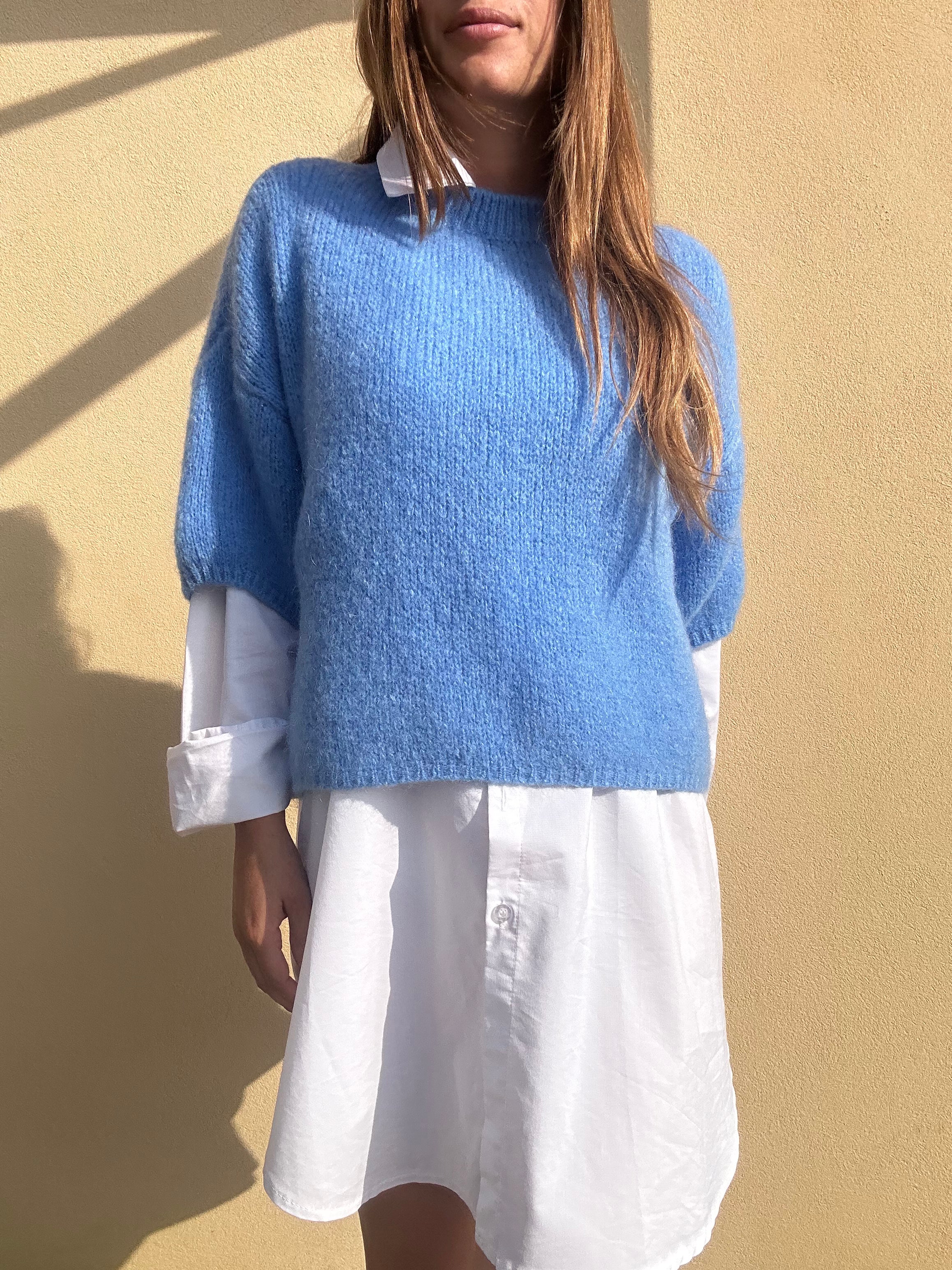 MAGLIONE CELESTE