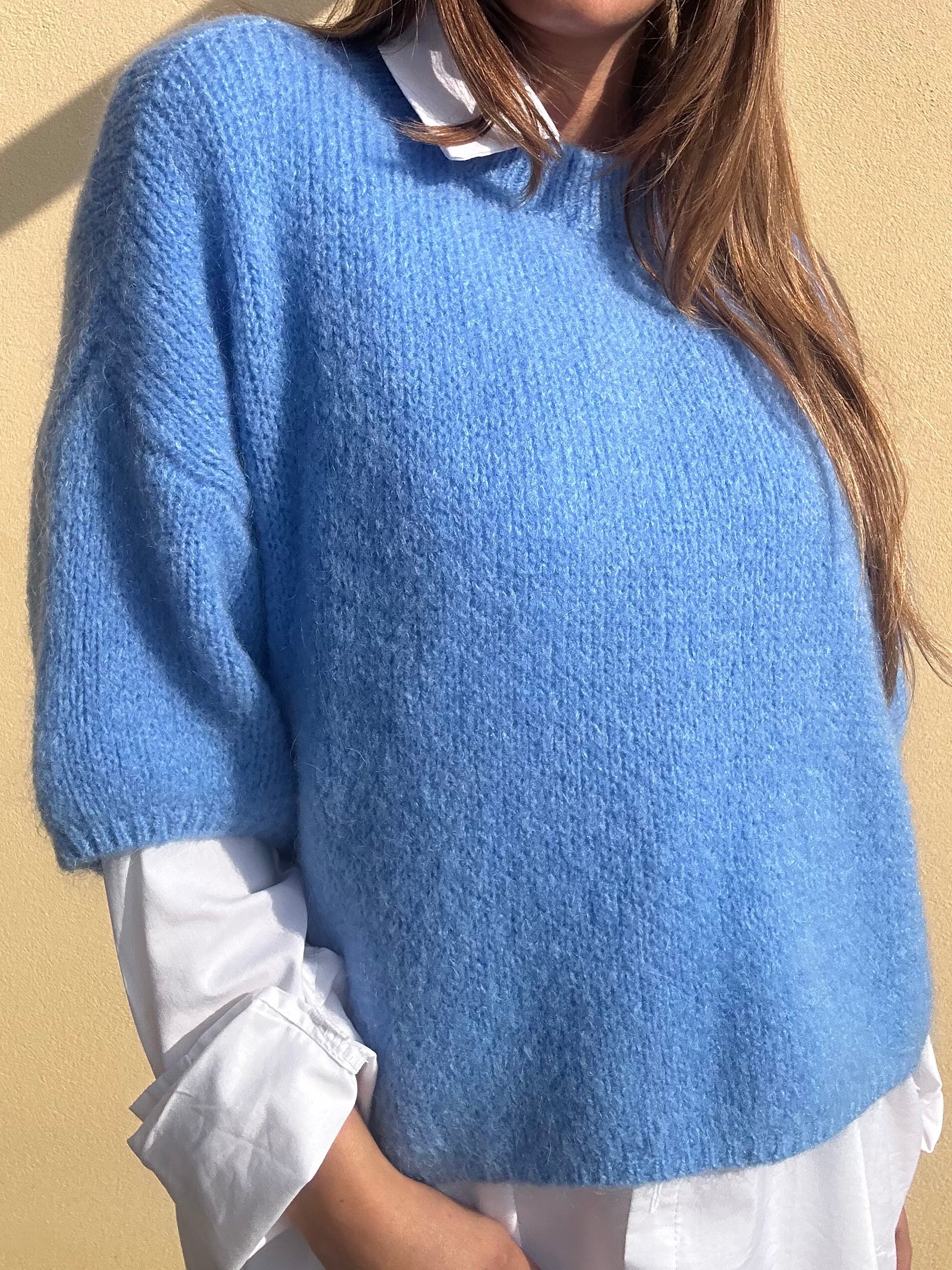 MAGLIONE CELESTE