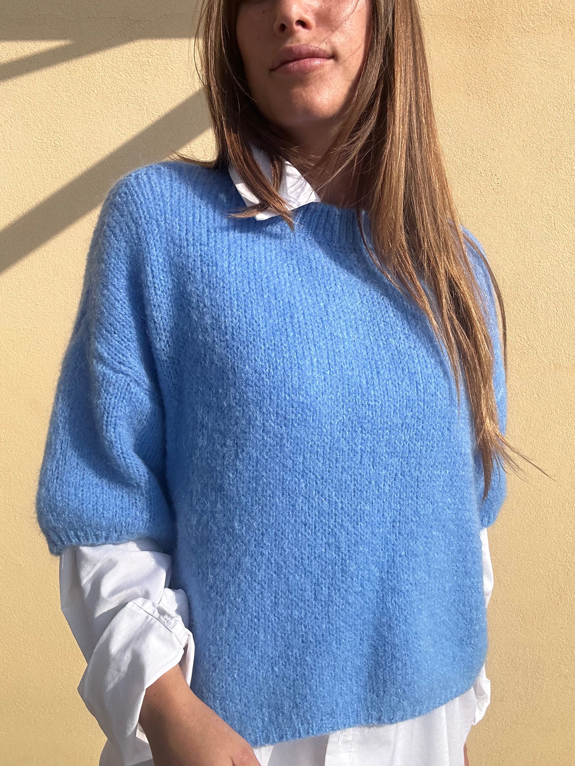 MAGLIONE CELESTE